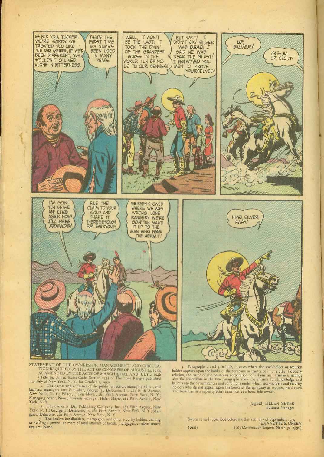 Read online The Lone Ranger (1948) comic -  Issue #31 - 16