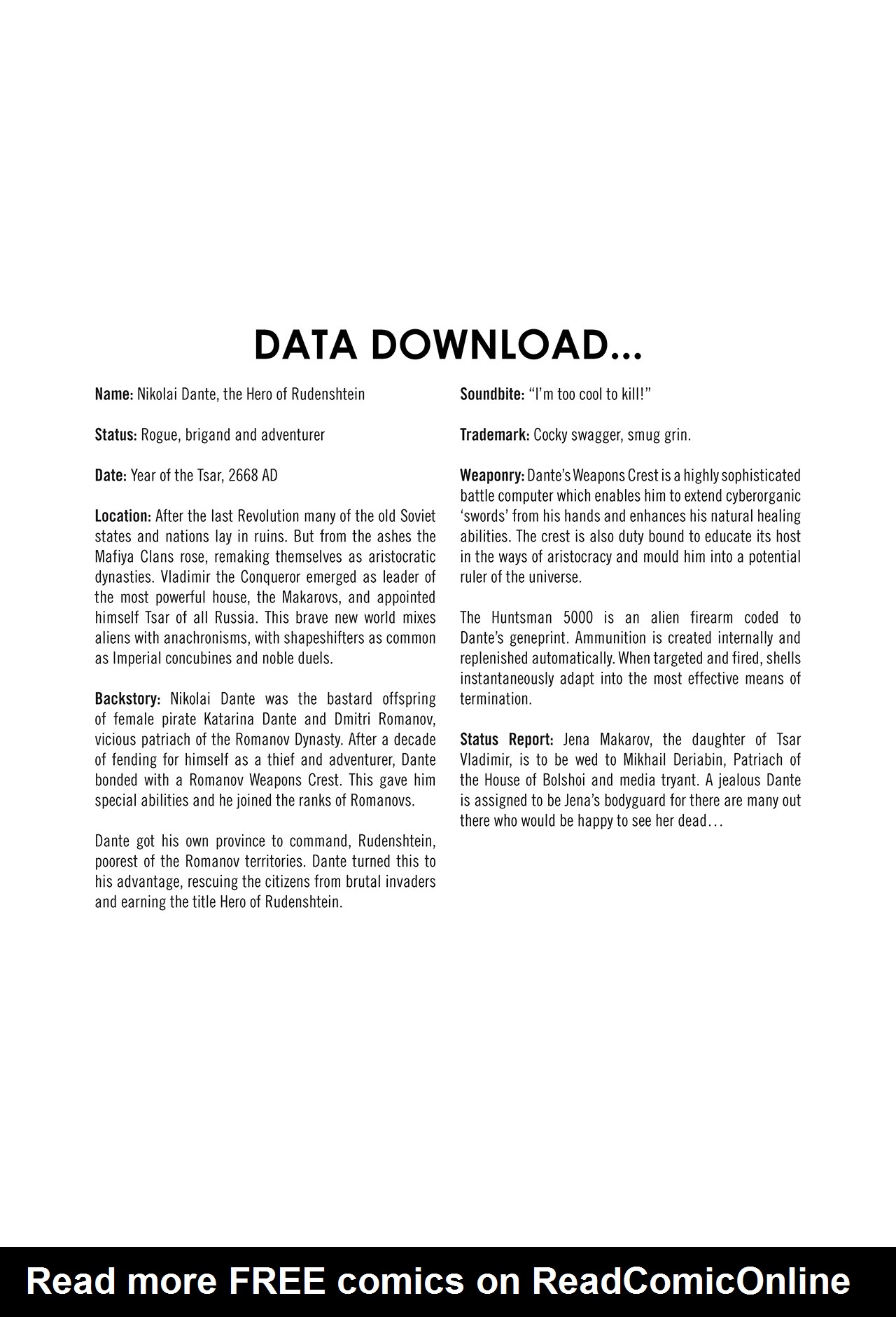 Read online Nikolai Dante comic -  Issue # TPB 3 - 4