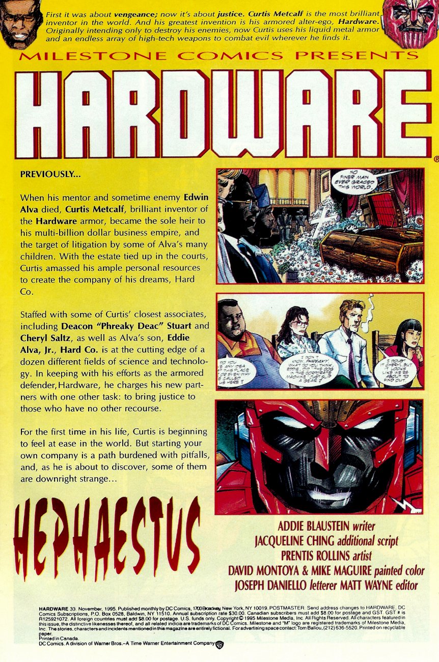 Read online Hardware comic -  Issue #33 - 2