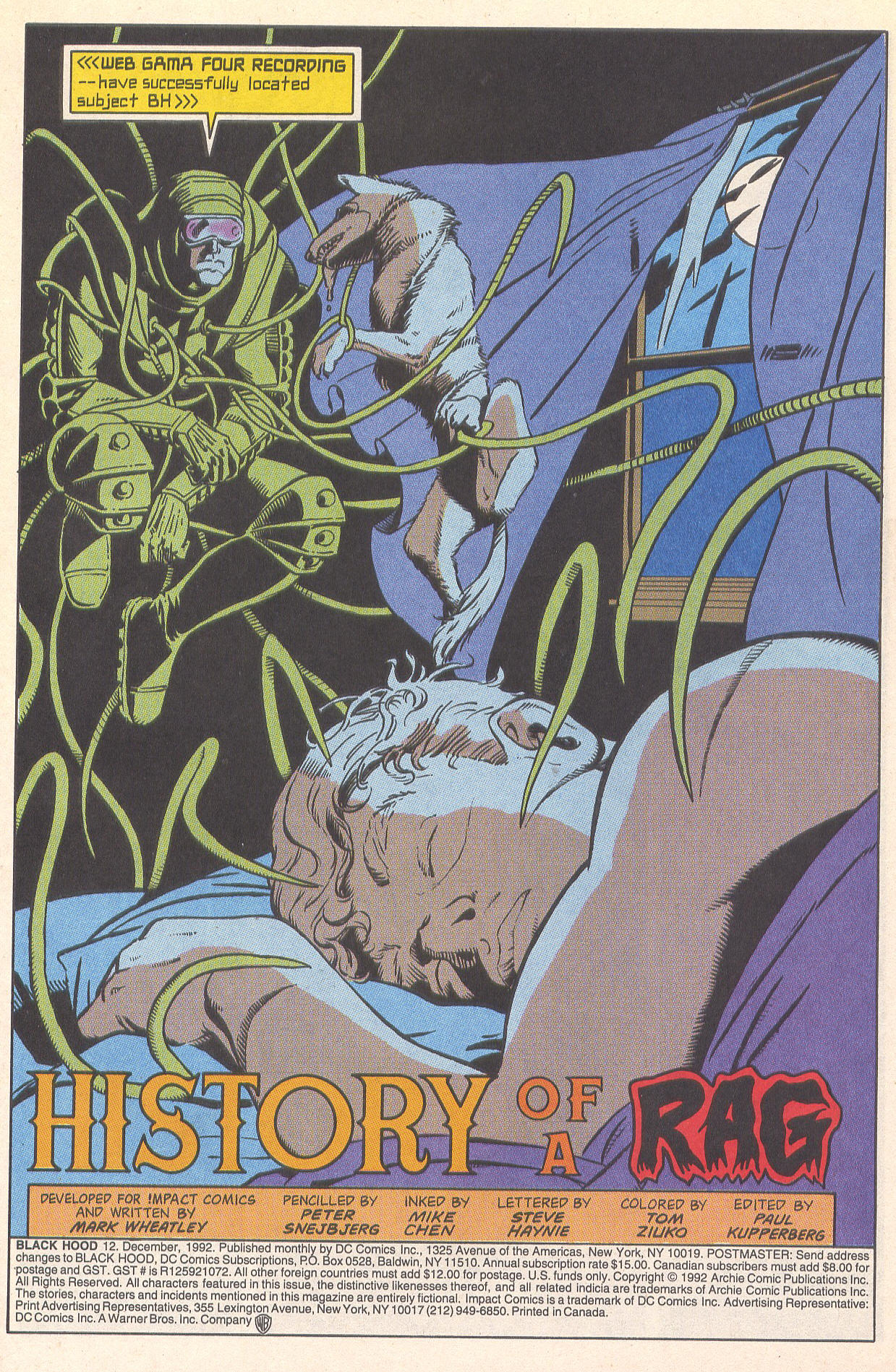 Read online The Black Hood (1991) comic -  Issue #12 - 2