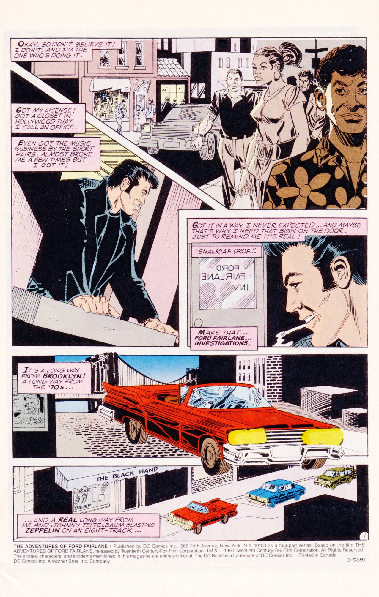 Read online The Adventures Of Ford Fairlane comic -  Issue #1 - 2