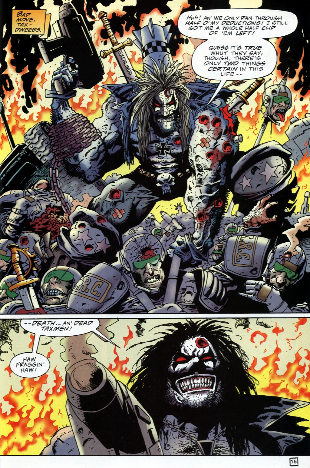 Read online Lobo: Death and Taxes comic -  Issue #4 - 16