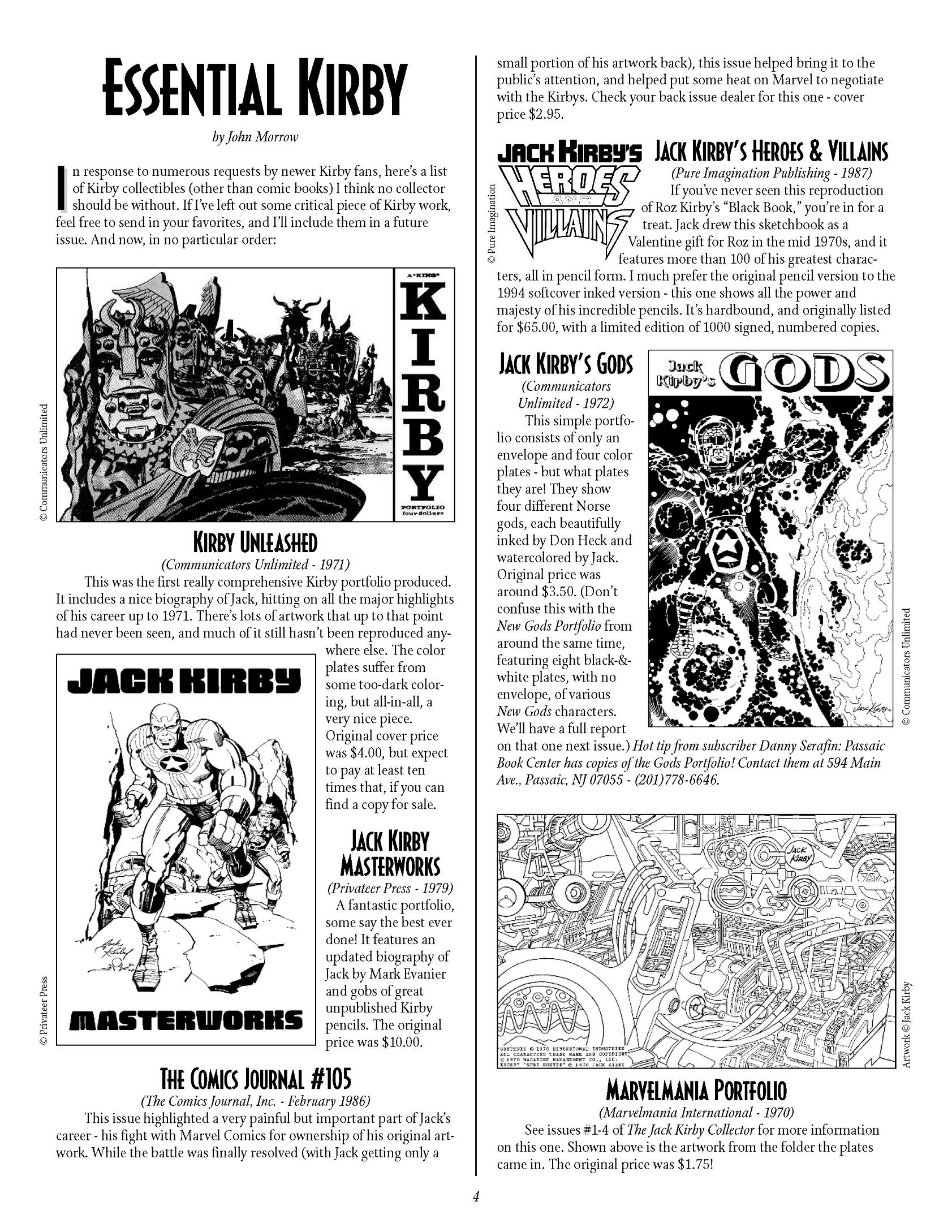 Read online The Jack Kirby Collector comic -  Issue #5 - 4
