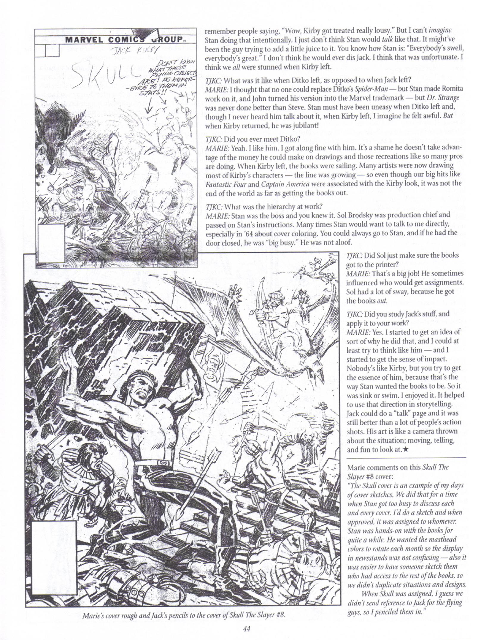 Read online The Jack Kirby Collector comic -  Issue #18 - 43