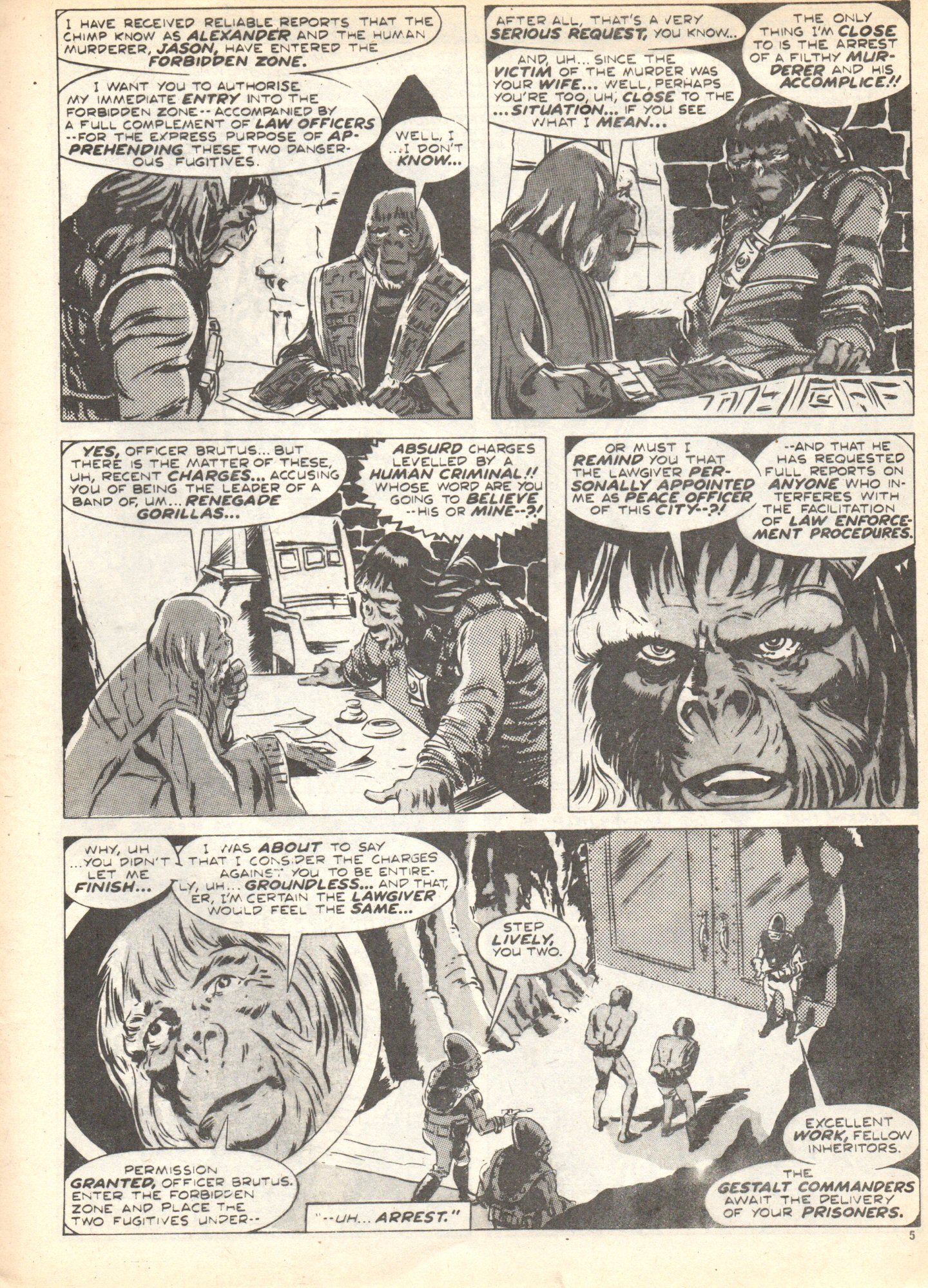 Read online Planet of the Apes (1974) comic -  Issue #17 - 5