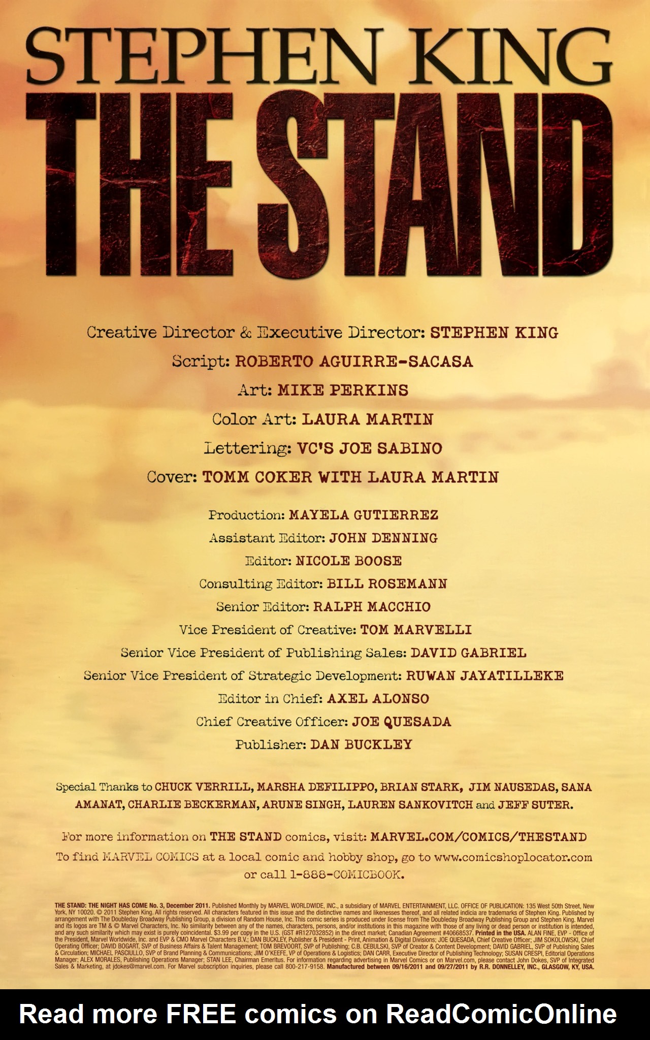 Read online The Stand: The Night Has Come comic -  Issue #3 - 2