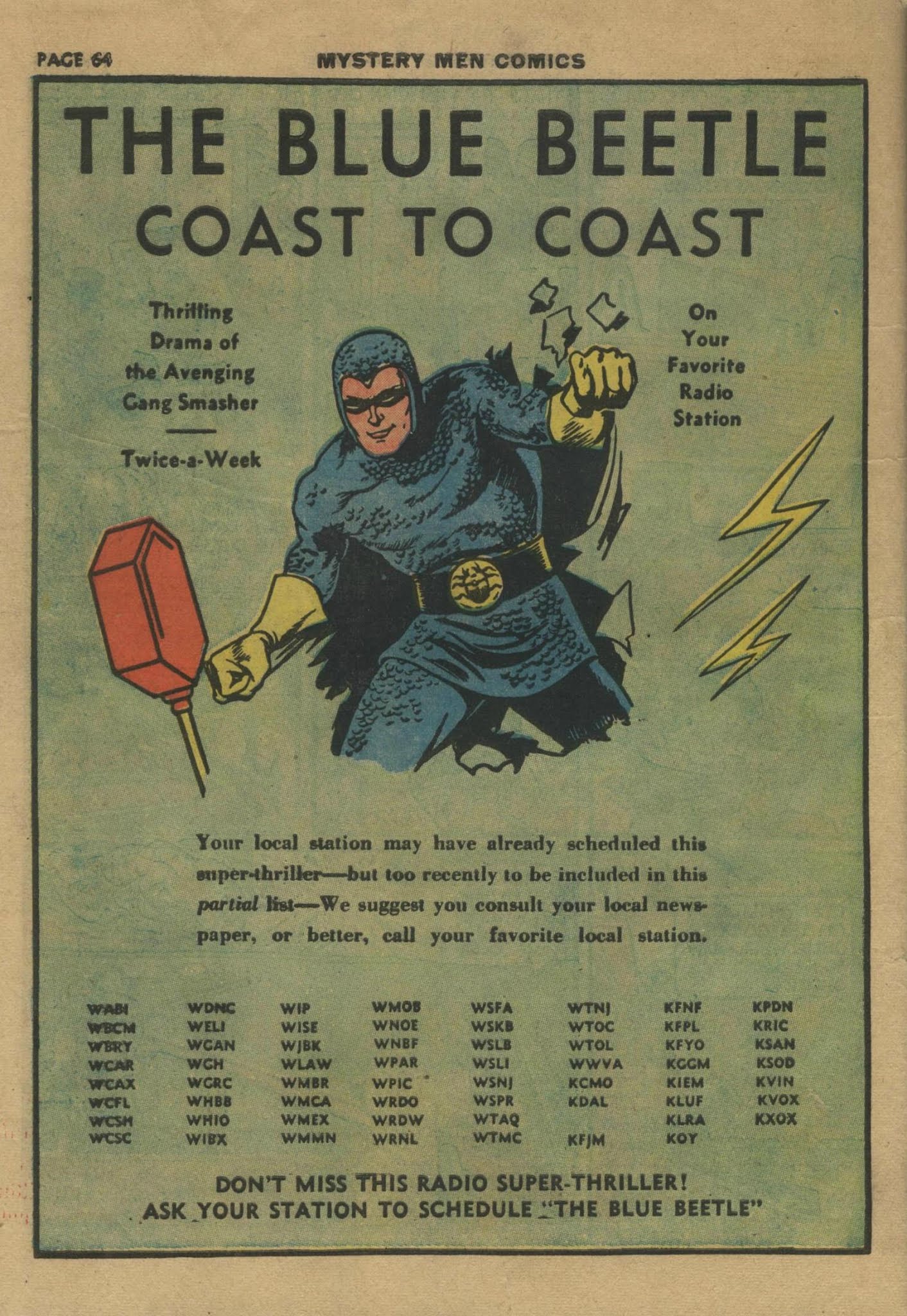 Read online Mystery Men Comics comic -  Issue #15 - 66