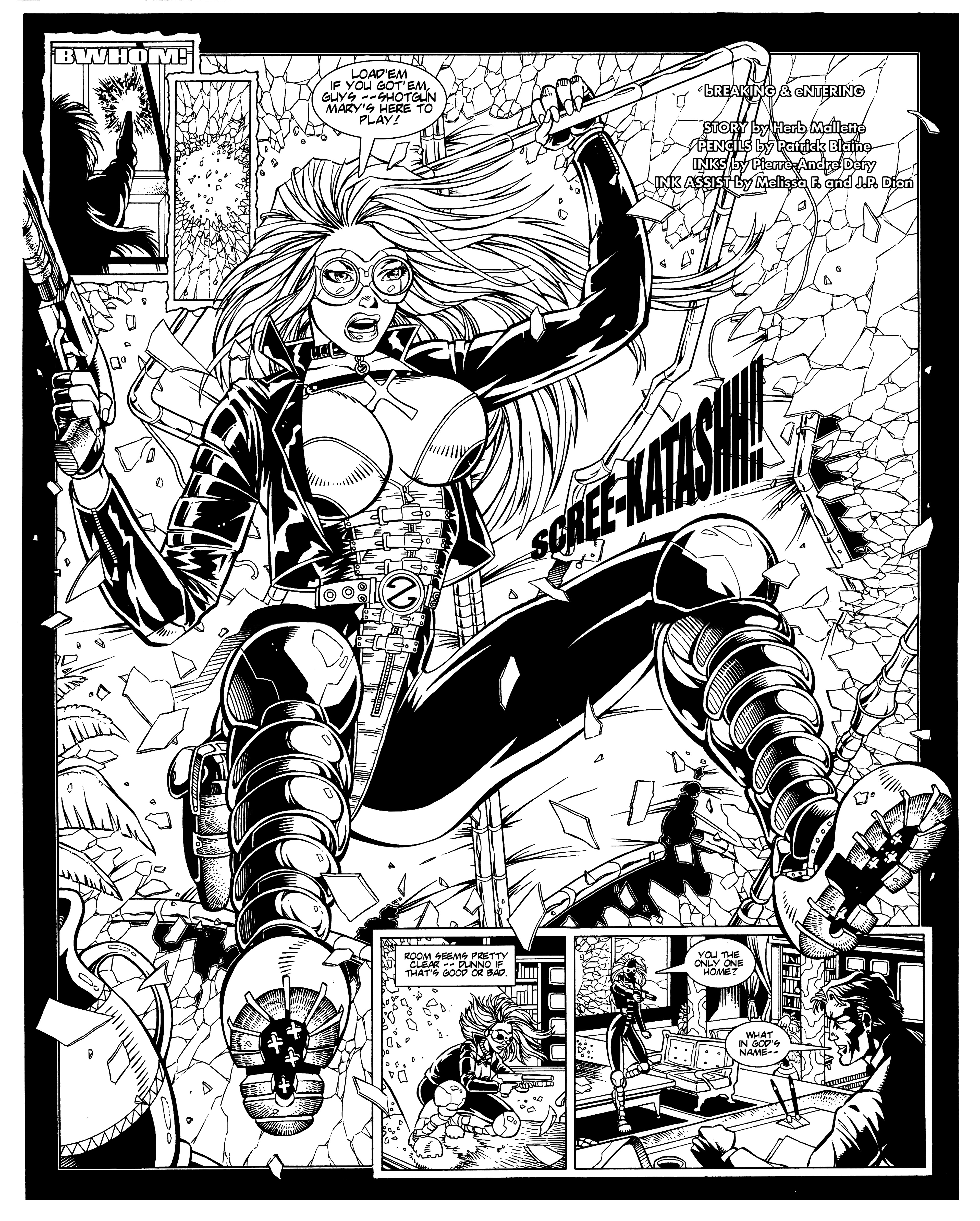 Read online Warrior Nun: Black & White comic -  Issue #9 - 4