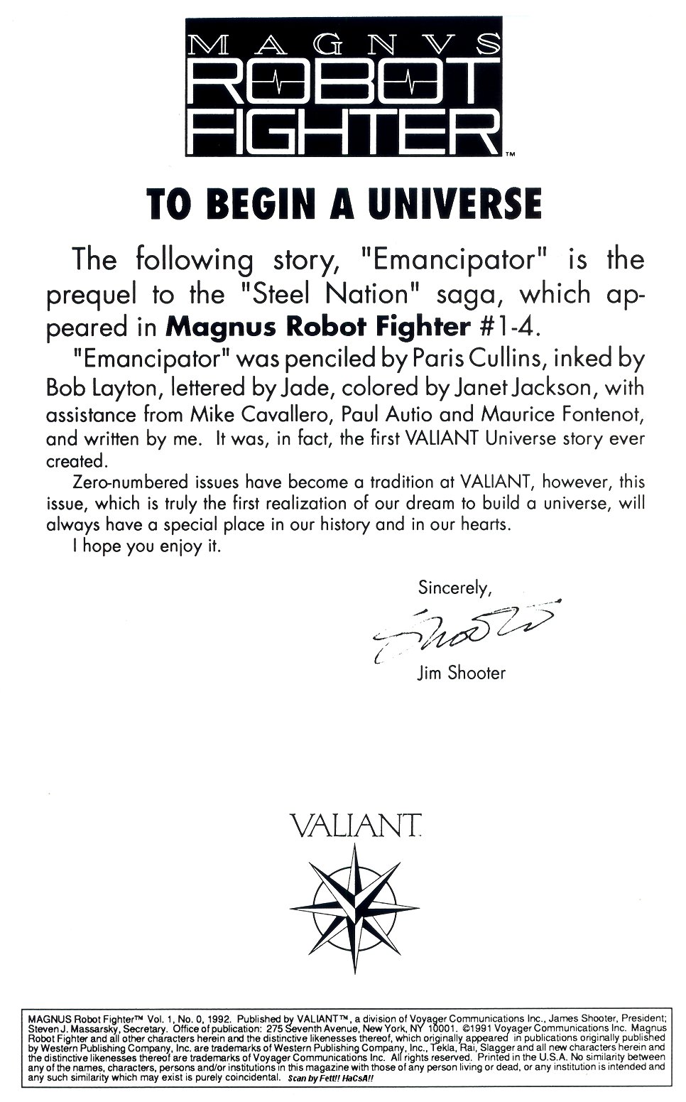 Read online Magnus Robot Fighter (1991) comic -  Issue #0 - 2
