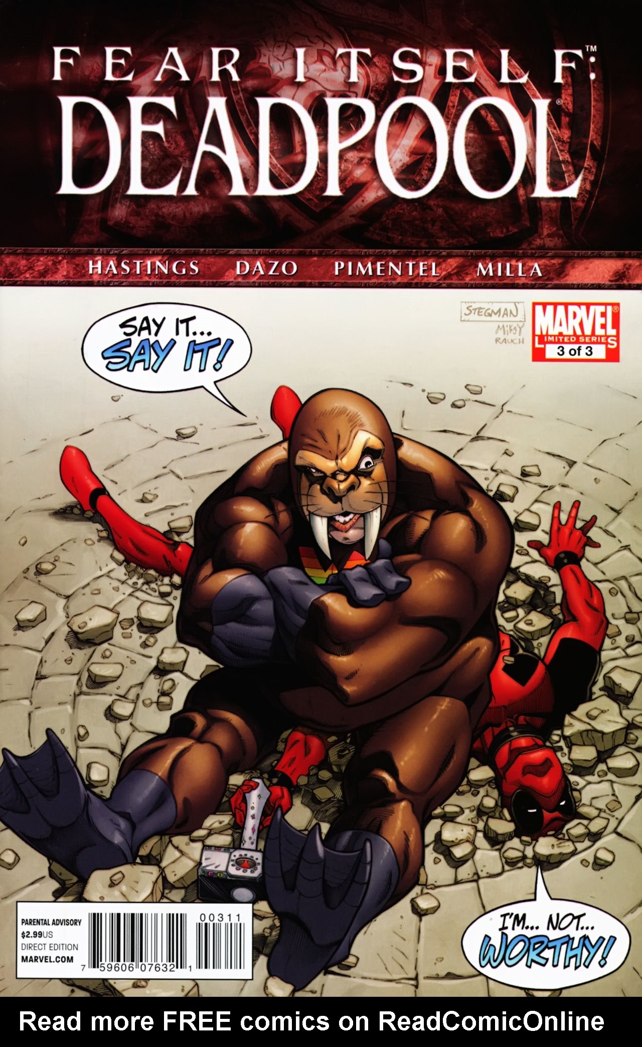 Read online Fear Itself: Deadpool comic -  Issue #3 - 1