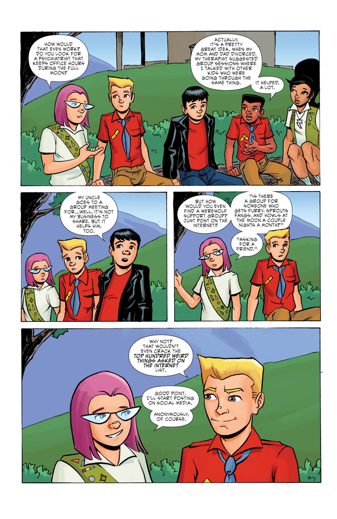 Read online Ghoul Scouts: I Was A Tweenage Werewolf! comic -  Issue #3 - 9