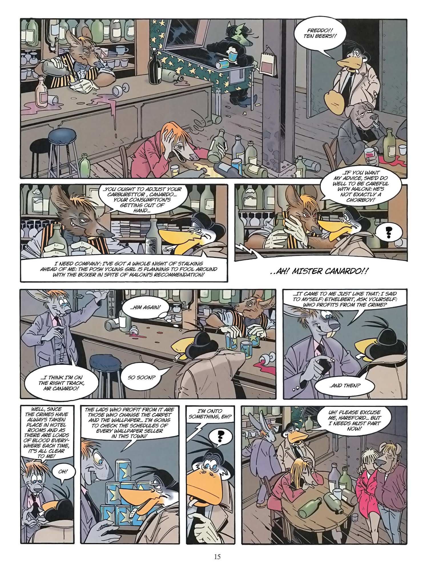 Read online Une enquête de l'inspecteur Canardo comic -  Issue #9 - 16