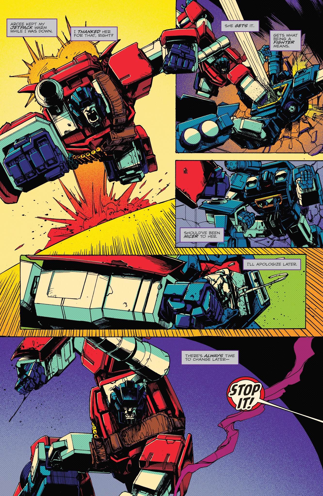 Read online Optimus Prime comic -  Issue #9 - 17