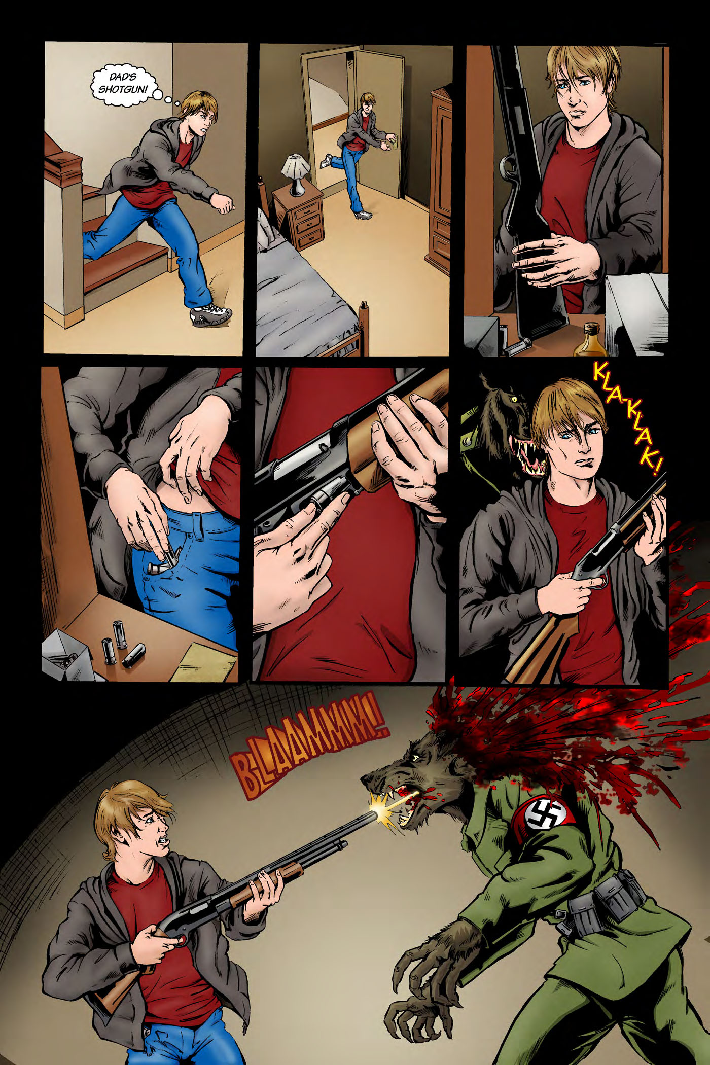 Read online Nazi Werewolves from Outer Space comic -  Issue #1 - 11