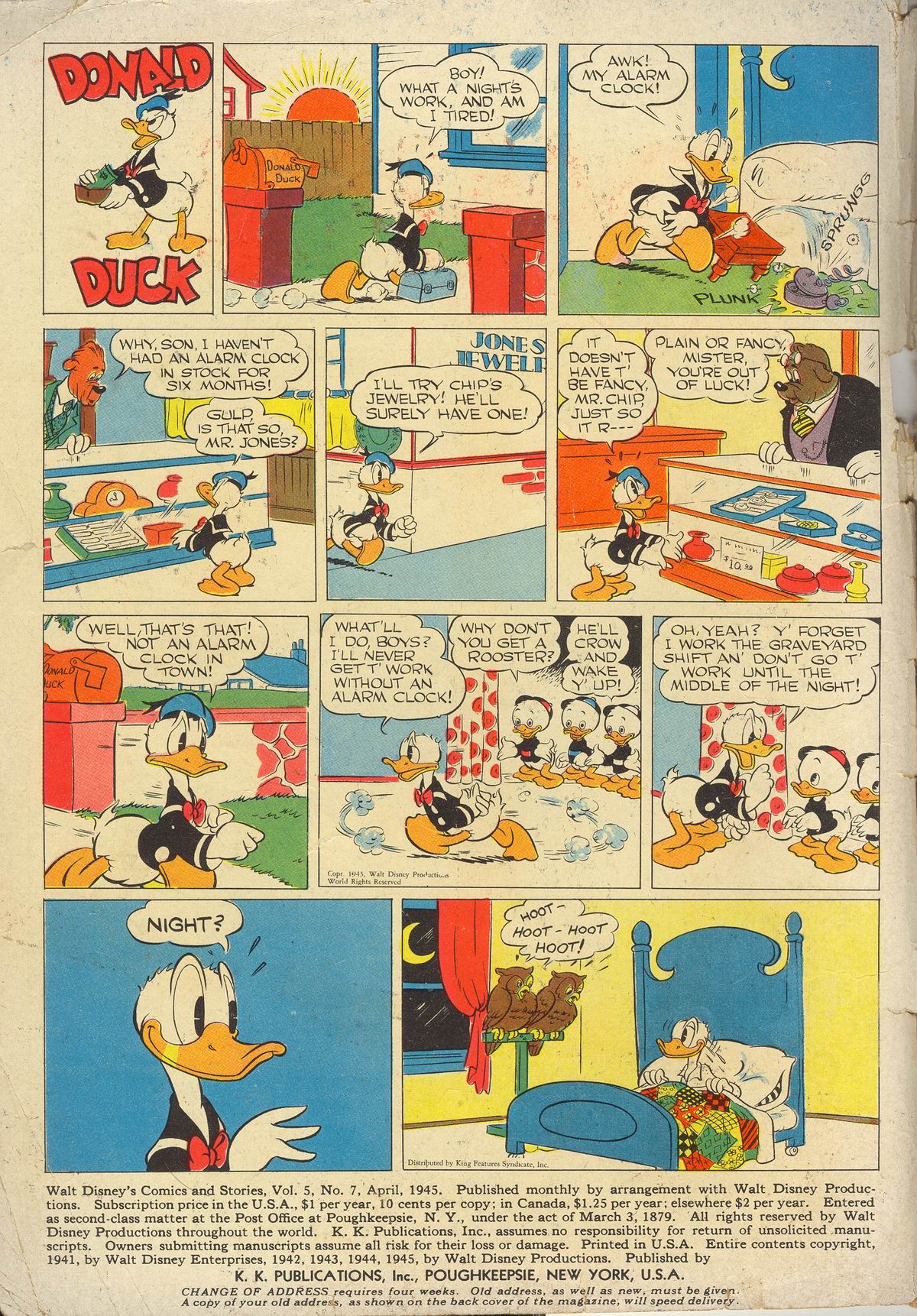 Read online Walt Disney's Comics and Stories comic -  Issue #55 - 2