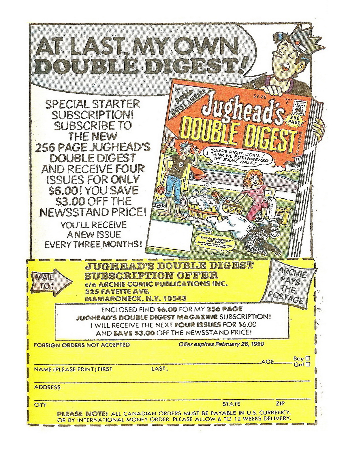 Read online Jughead's Double Digest Magazine comic -  Issue #1 - 182