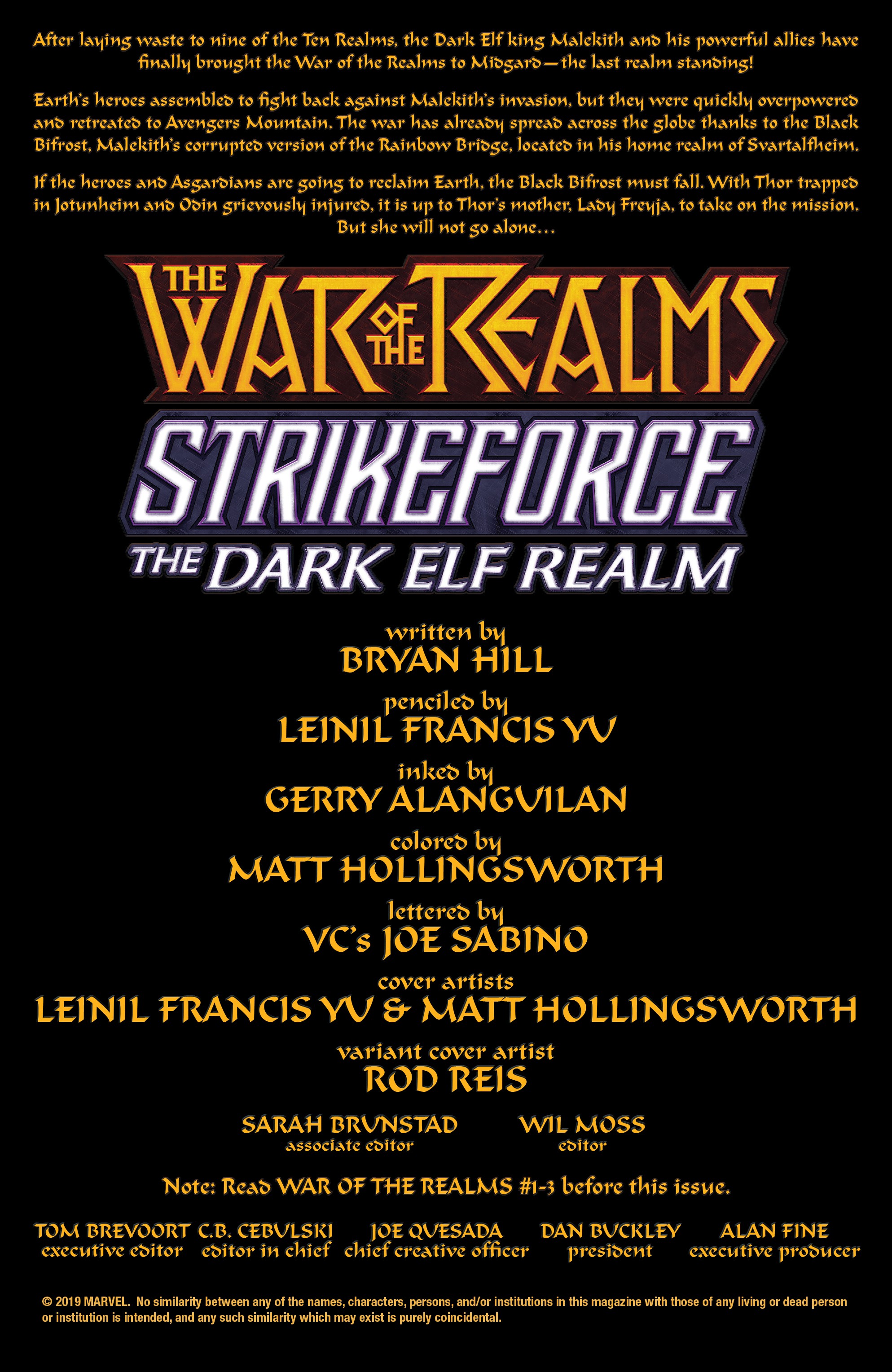 Read online War Of The Realms Strikeforce comic -  Issue # The Dark Elf Realm - 2