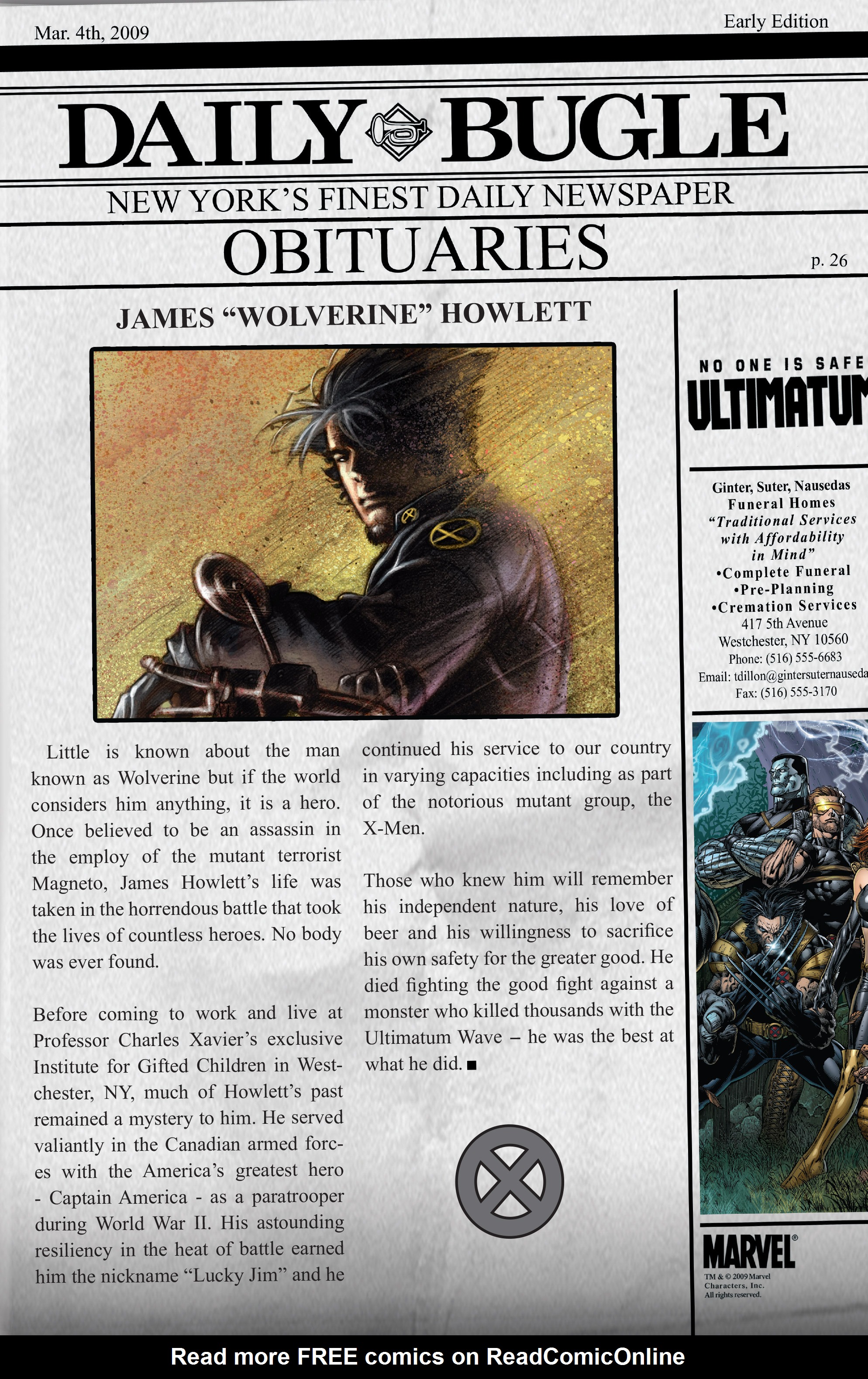 Read online Ultimatum: Requiem comic -  Issue # TPB - 131