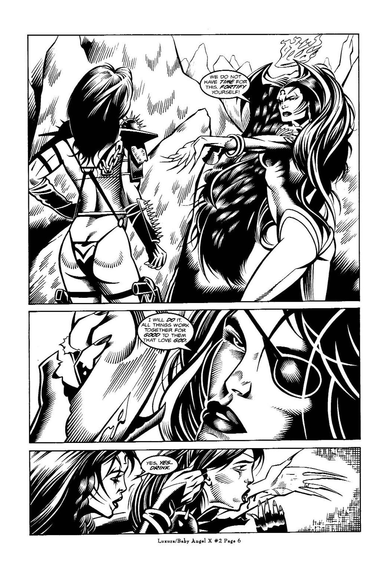 Read online Vampress Luxura / Baby Angel X comic -  Issue #2 - 8