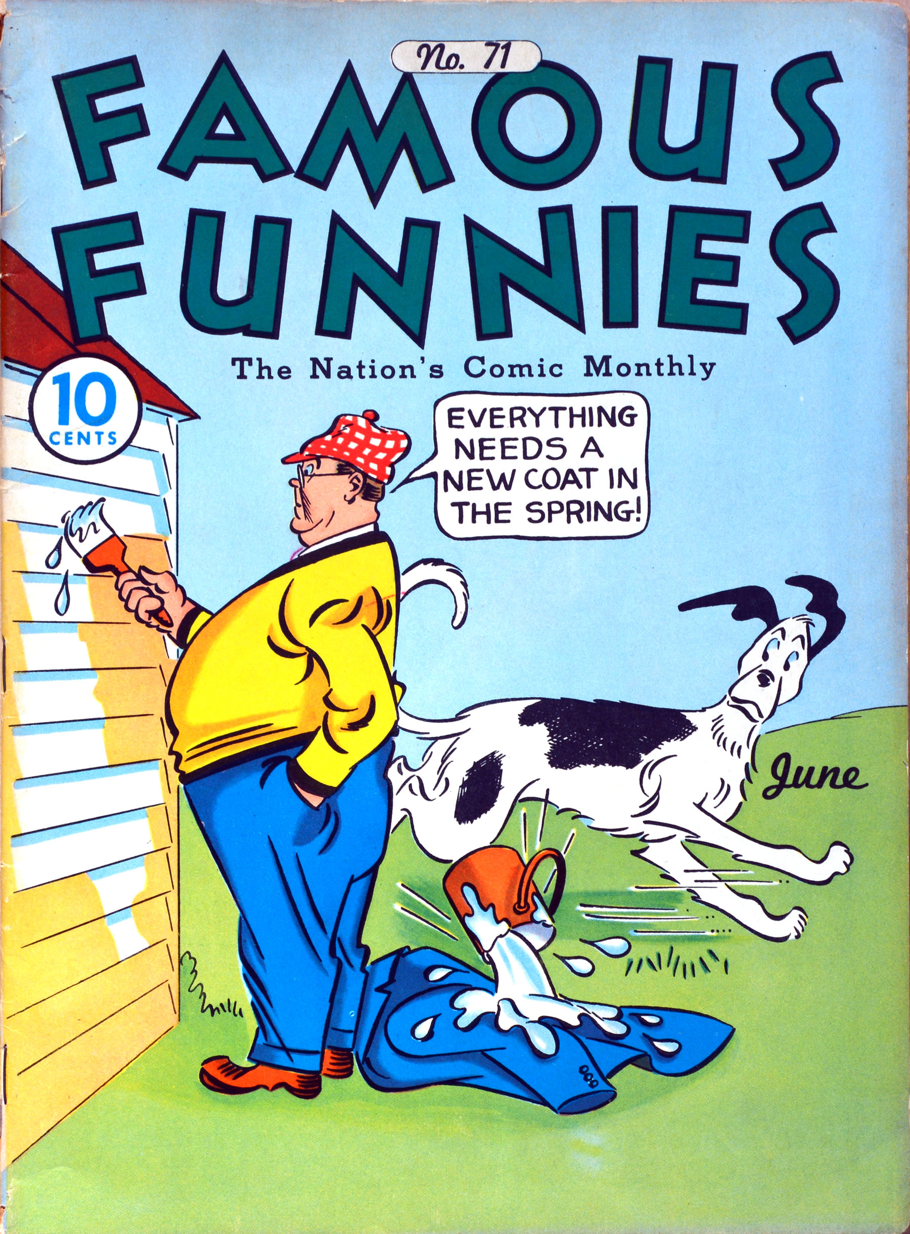 Read online Famous Funnies comic -  Issue #71 - 1