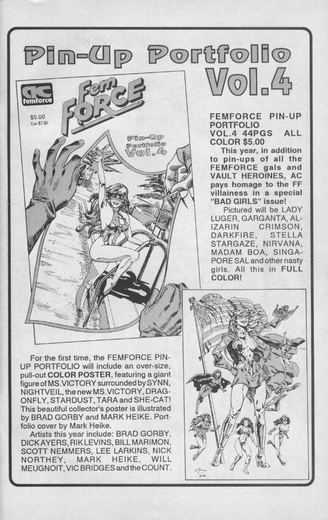 Read online Femforce comic -  Issue #40 - 41