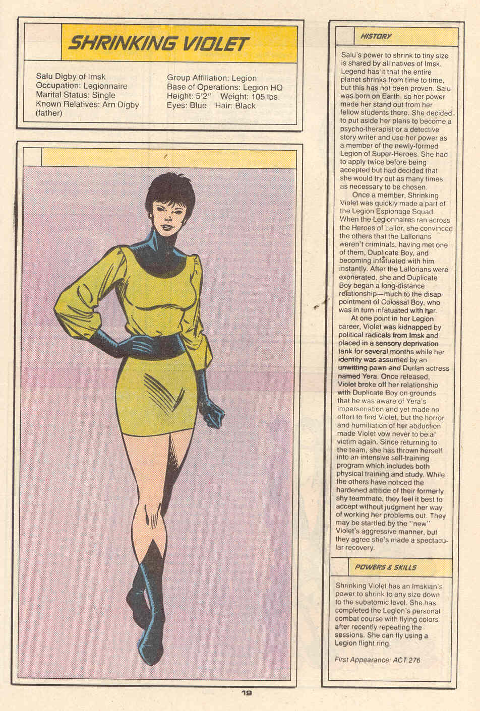 Read online Who's Who in the Legion of Super-Heroes comic -  Issue #6 - 20