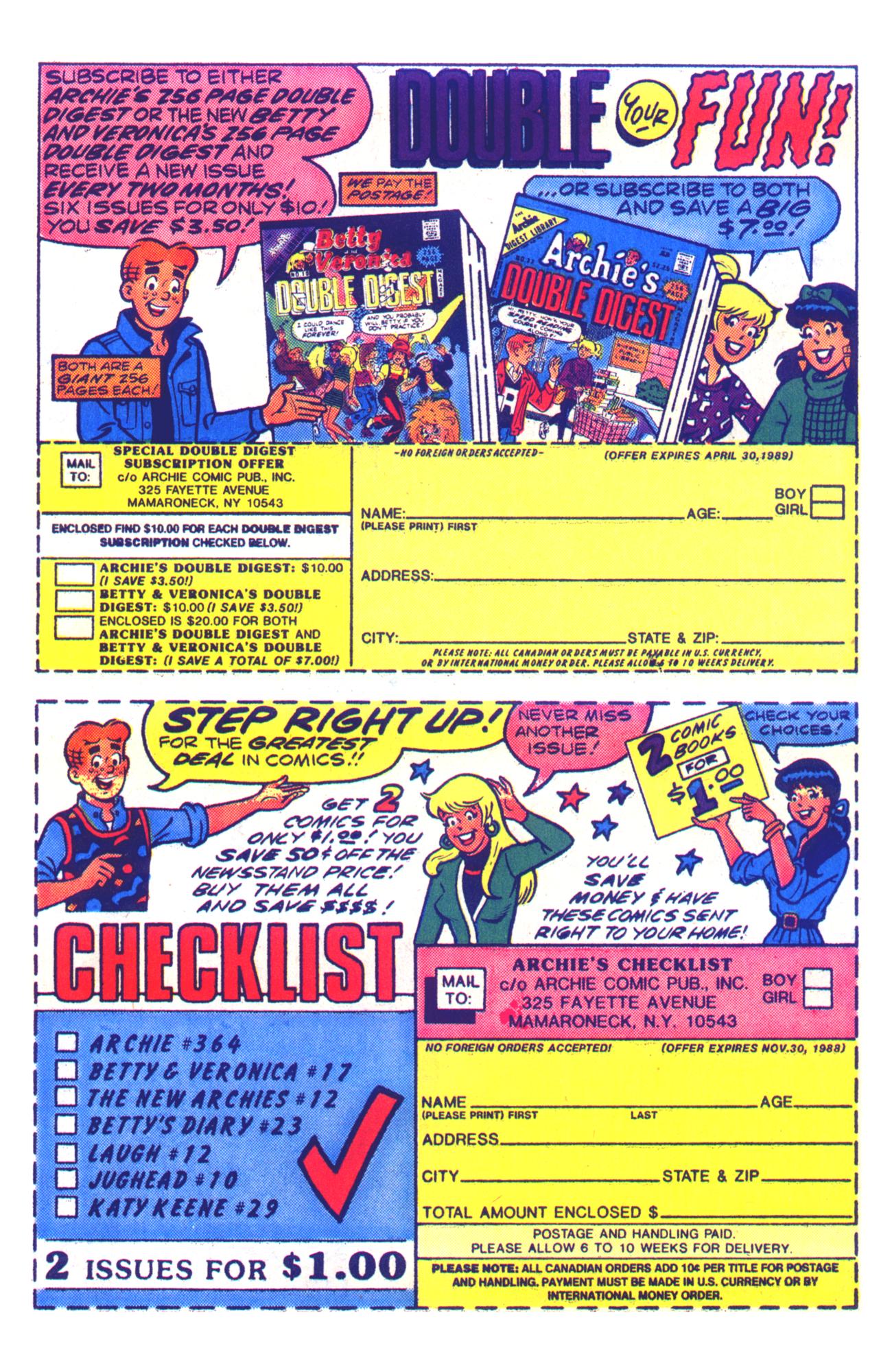 Read online Archie Giant Series Magazine comic -  Issue #593 - 25