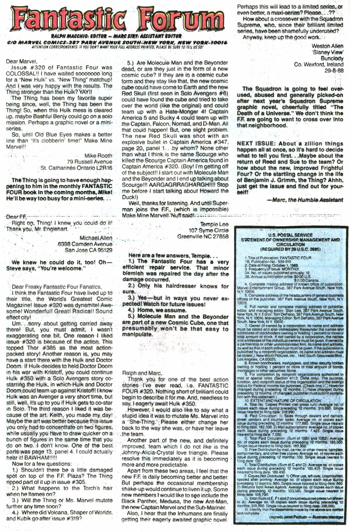 Read online Fantastic Four (1961) comic -  Issue #325 - 33