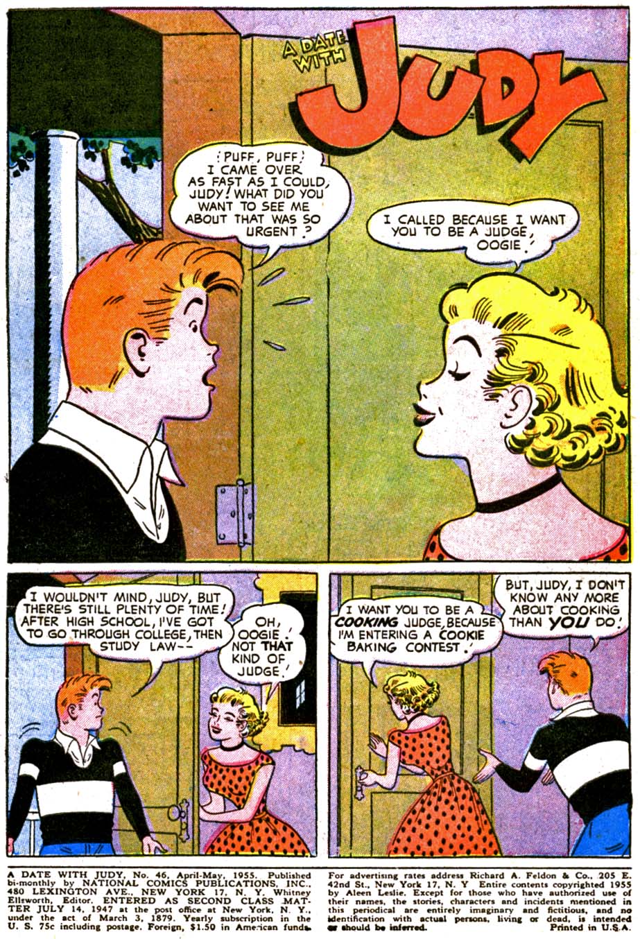 Read online A Date with Judy comic -  Issue #46 - 3
