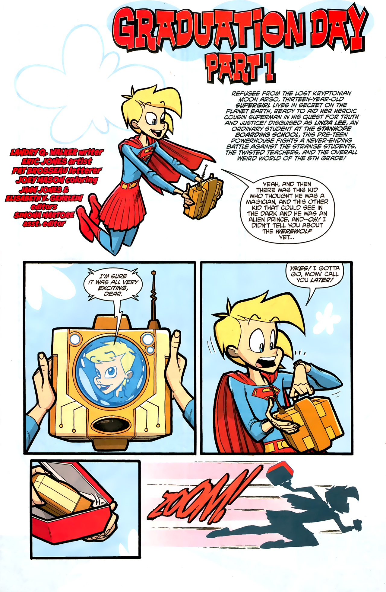 Read online Supergirl: Cosmic Adventures in the 8th Grade comic -  Issue #5 - 2