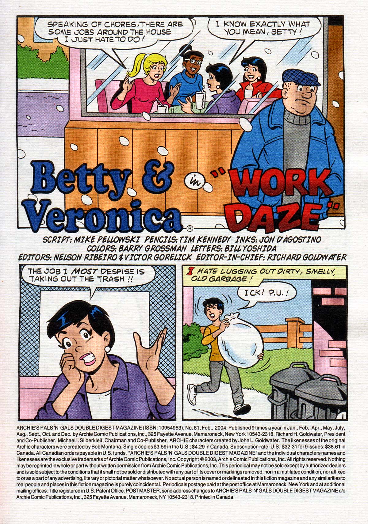Read online Archie's Pals 'n' Gals Double Digest Magazine comic -  Issue #81 - 2