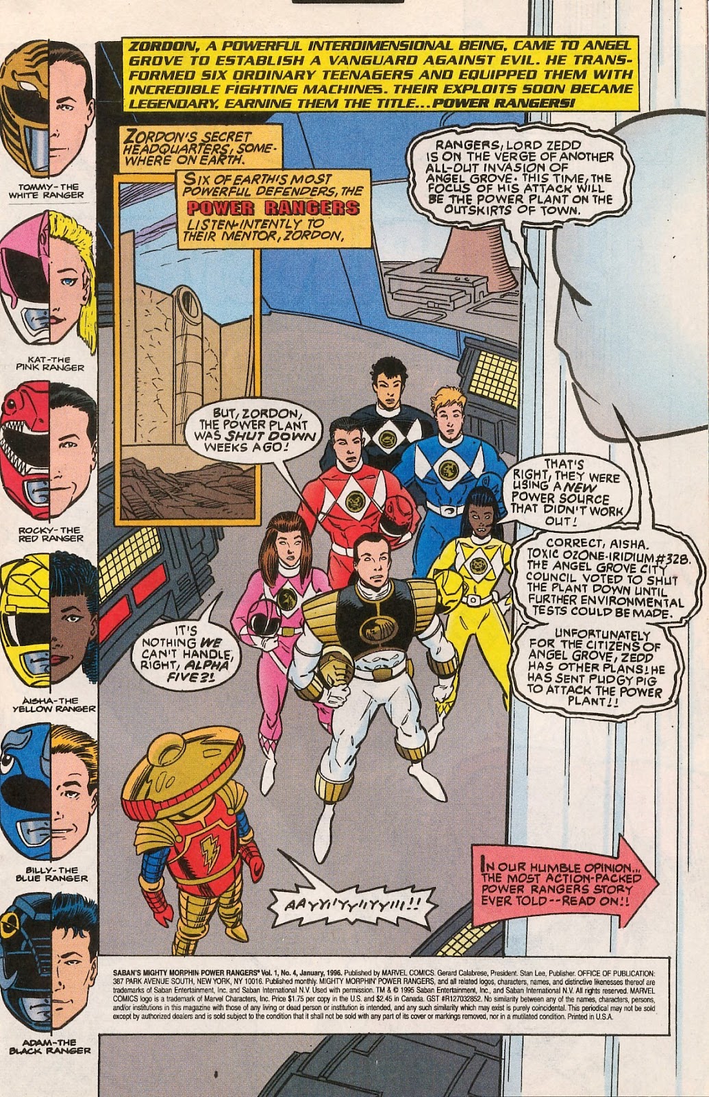 Saban's Mighty Morphin' Power Rangers (1995) issue 4 - Page 3