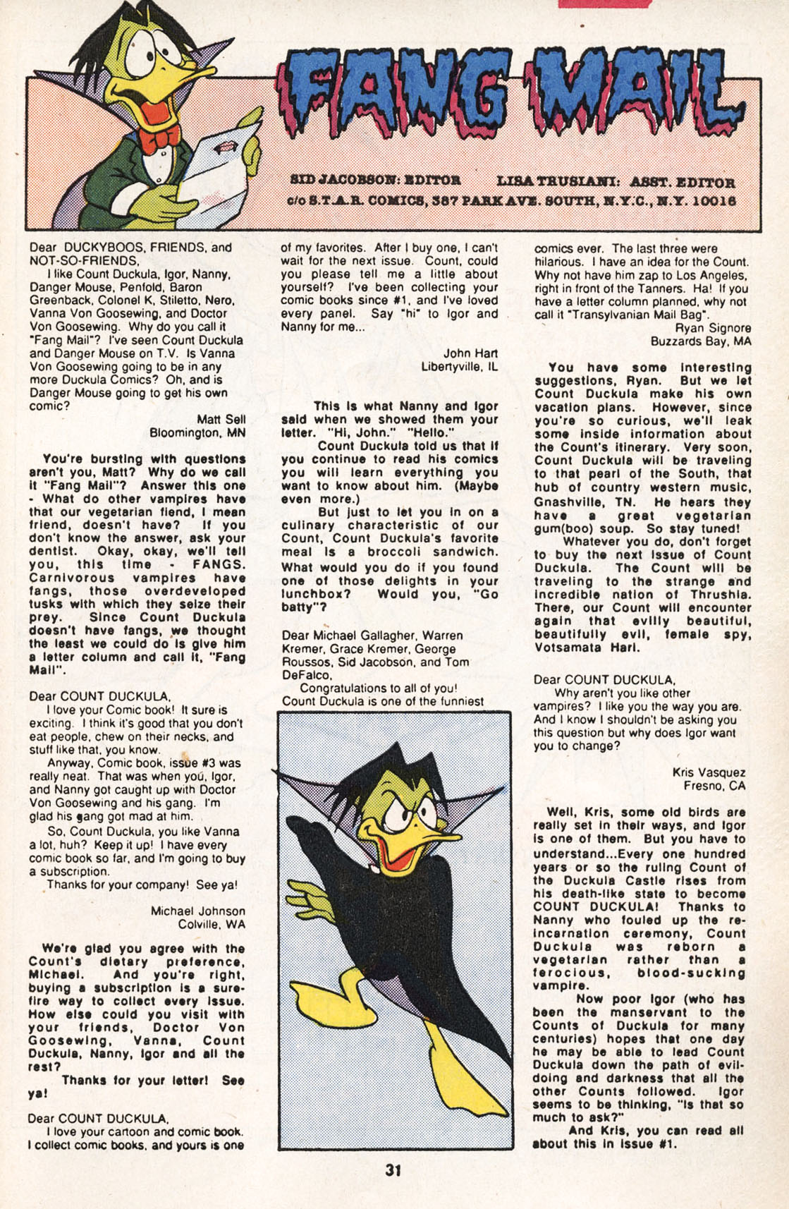 Read online Count Duckula comic -  Issue #5 - 33