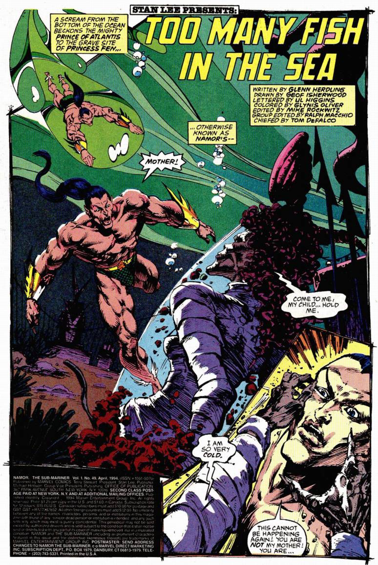 Read online Namor, The Sub-Mariner comic -  Issue #49 - 2