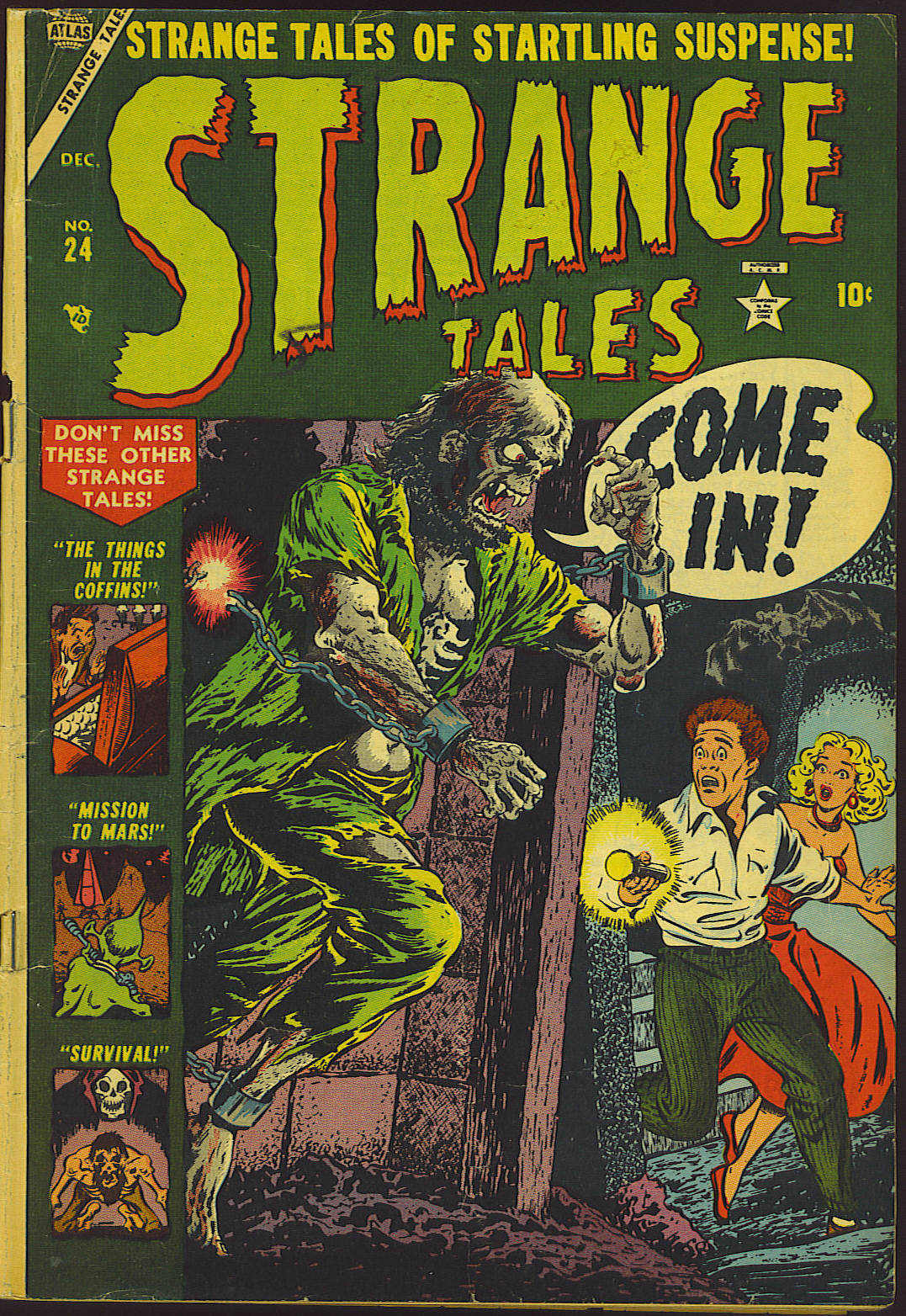 Read online Strange Tales (1951) comic -  Issue #24 - 1