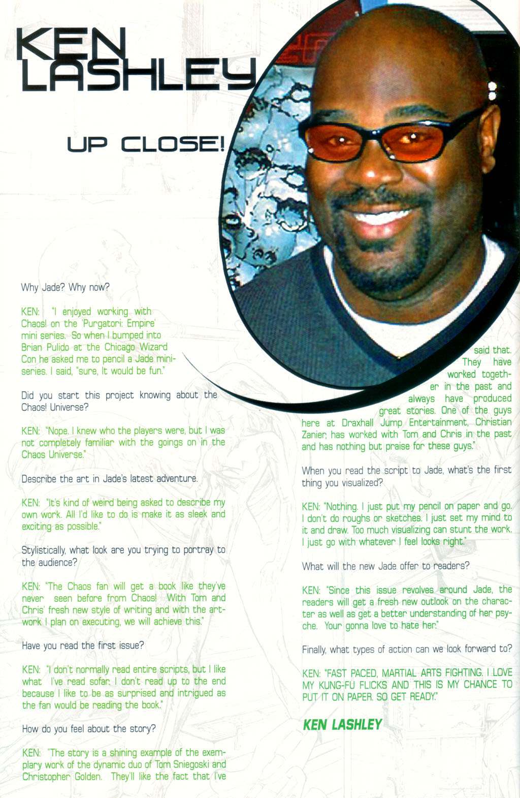 Read online Jade comic -  Issue #0 - 19