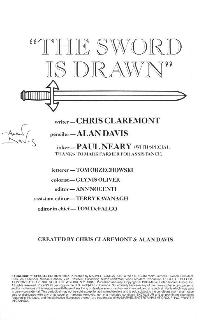 Read online Excalibur: The Sword is Drawn comic -  Issue # Full - 2