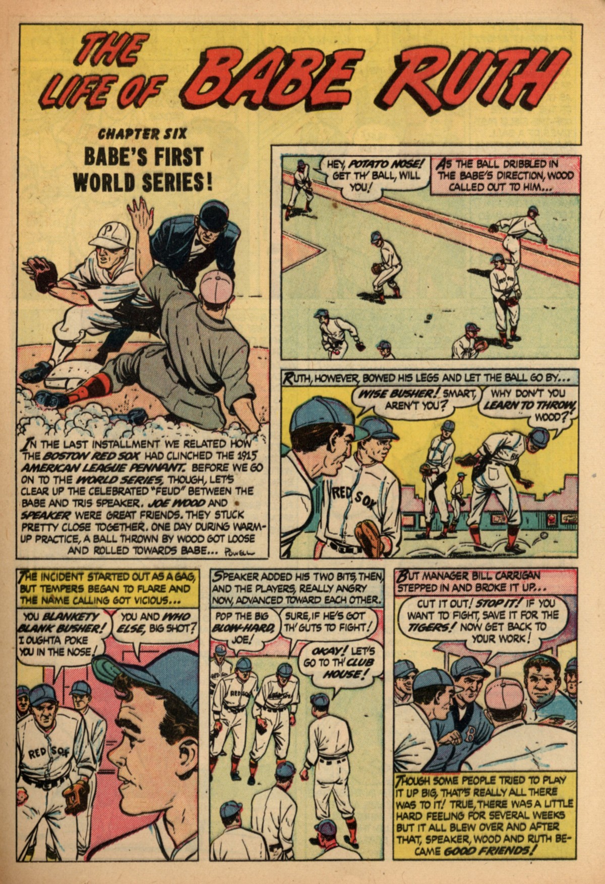 Read online Babe Ruth Sports Comics comic -  Issue #6 - 24