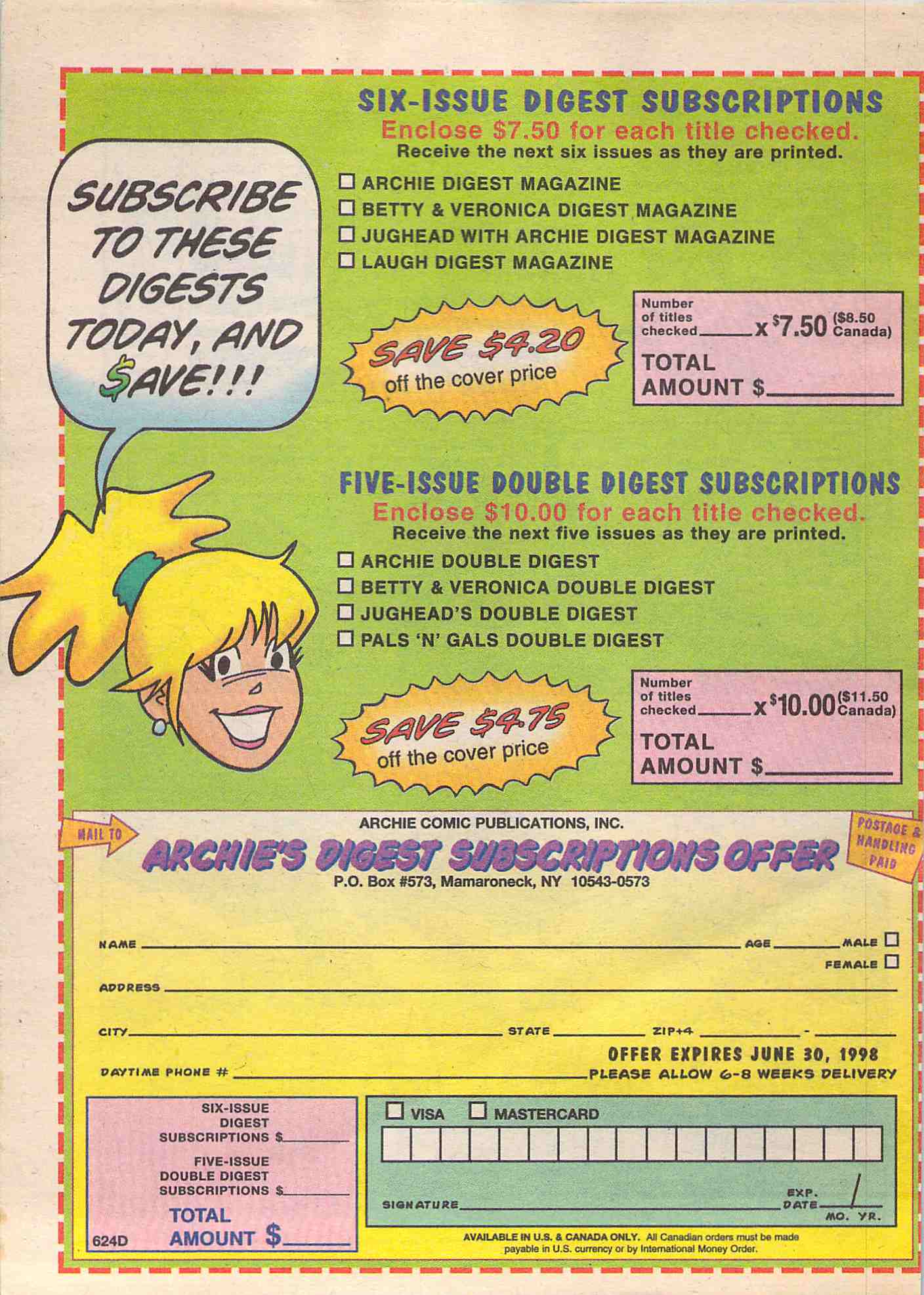 Read online Laugh Comics Digest comic -  Issue #142 - 98