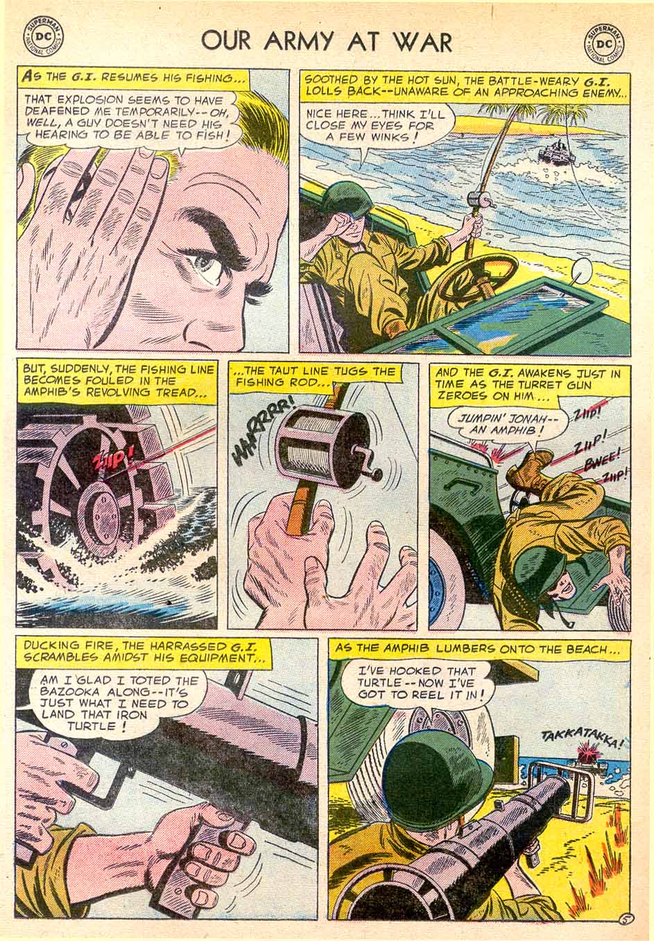 Read online Our Army at War (1952) comic -  Issue #53 - 23