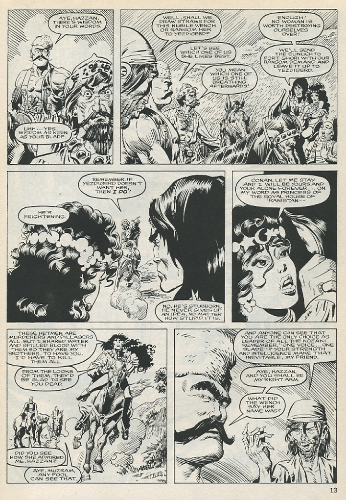 Read online The Savage Sword Of Conan comic -  Issue #131 - 13