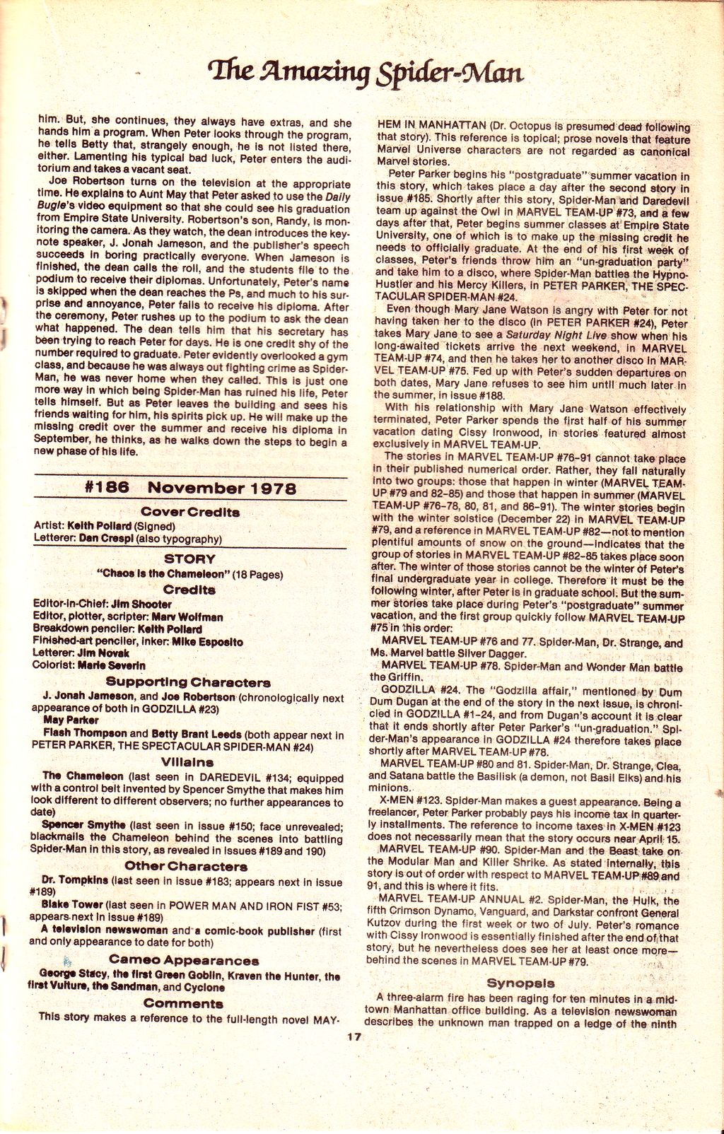 Read online The Official Marvel Index to The Amazing Spider-Man comic -  Issue #8 - 19