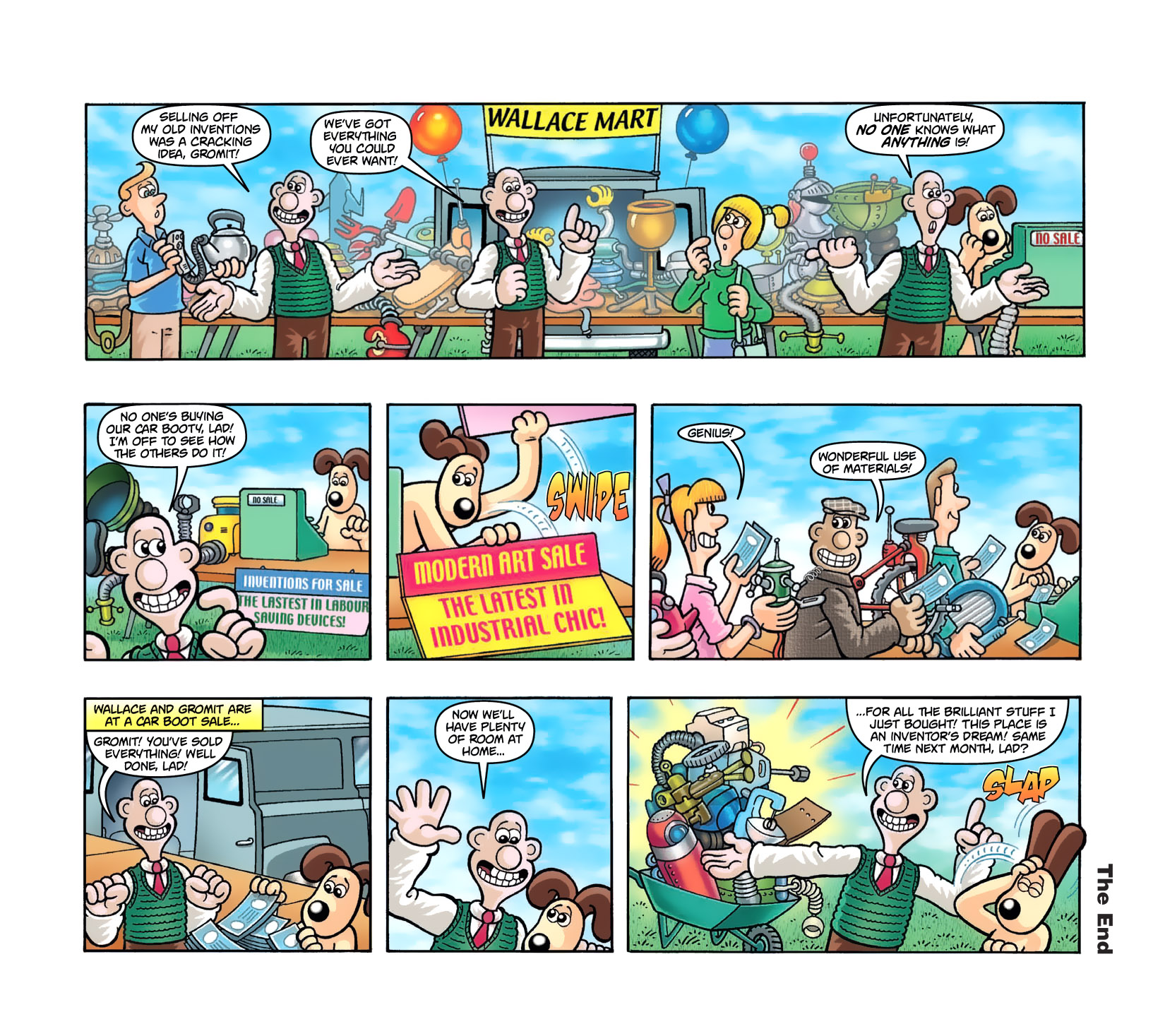 Read online Wallace & Gromit Dailies comic -  Issue #8 - 9