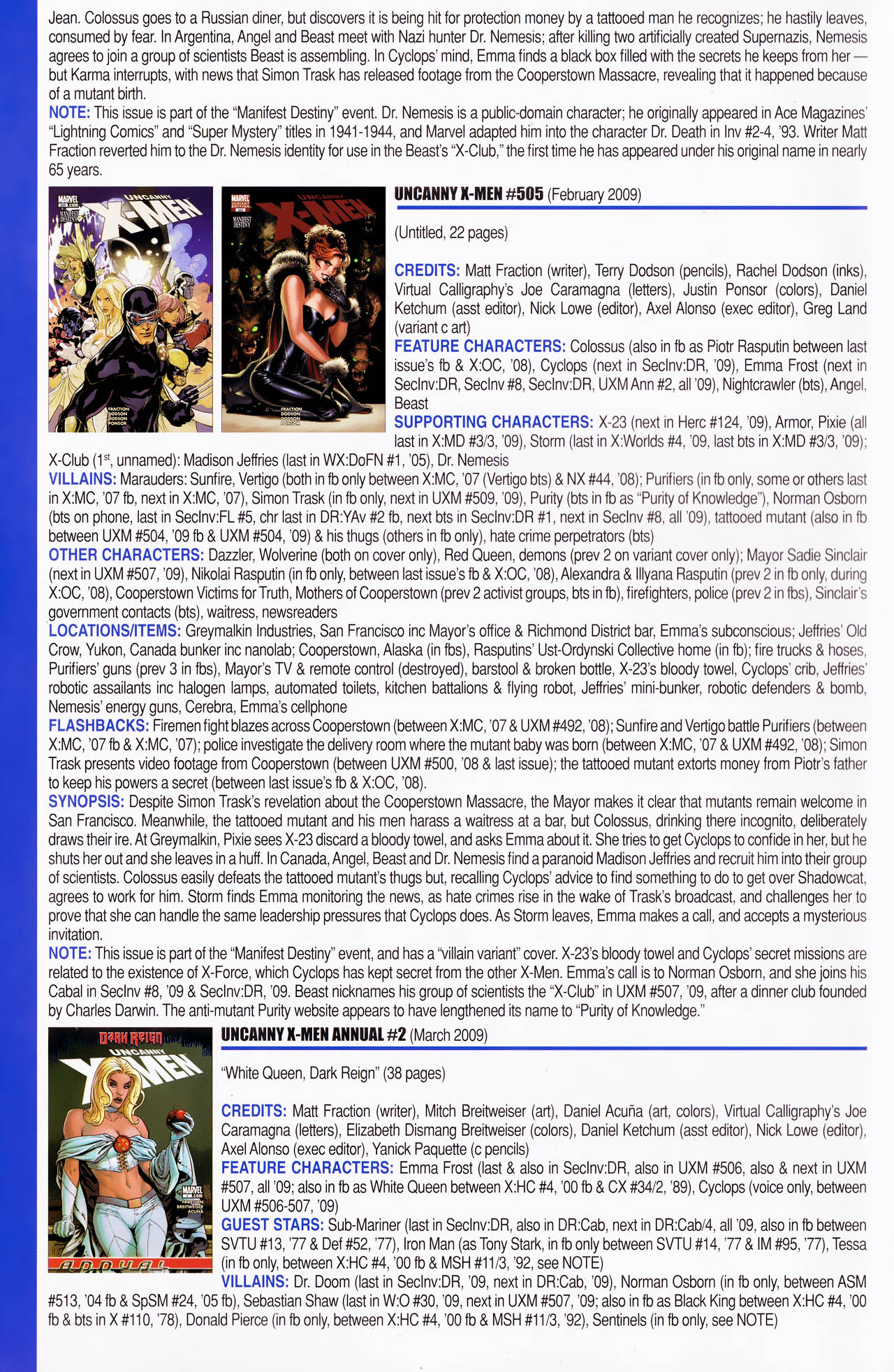 Read online Official Index to the Marvel Universe comic -  Issue #13 - 56