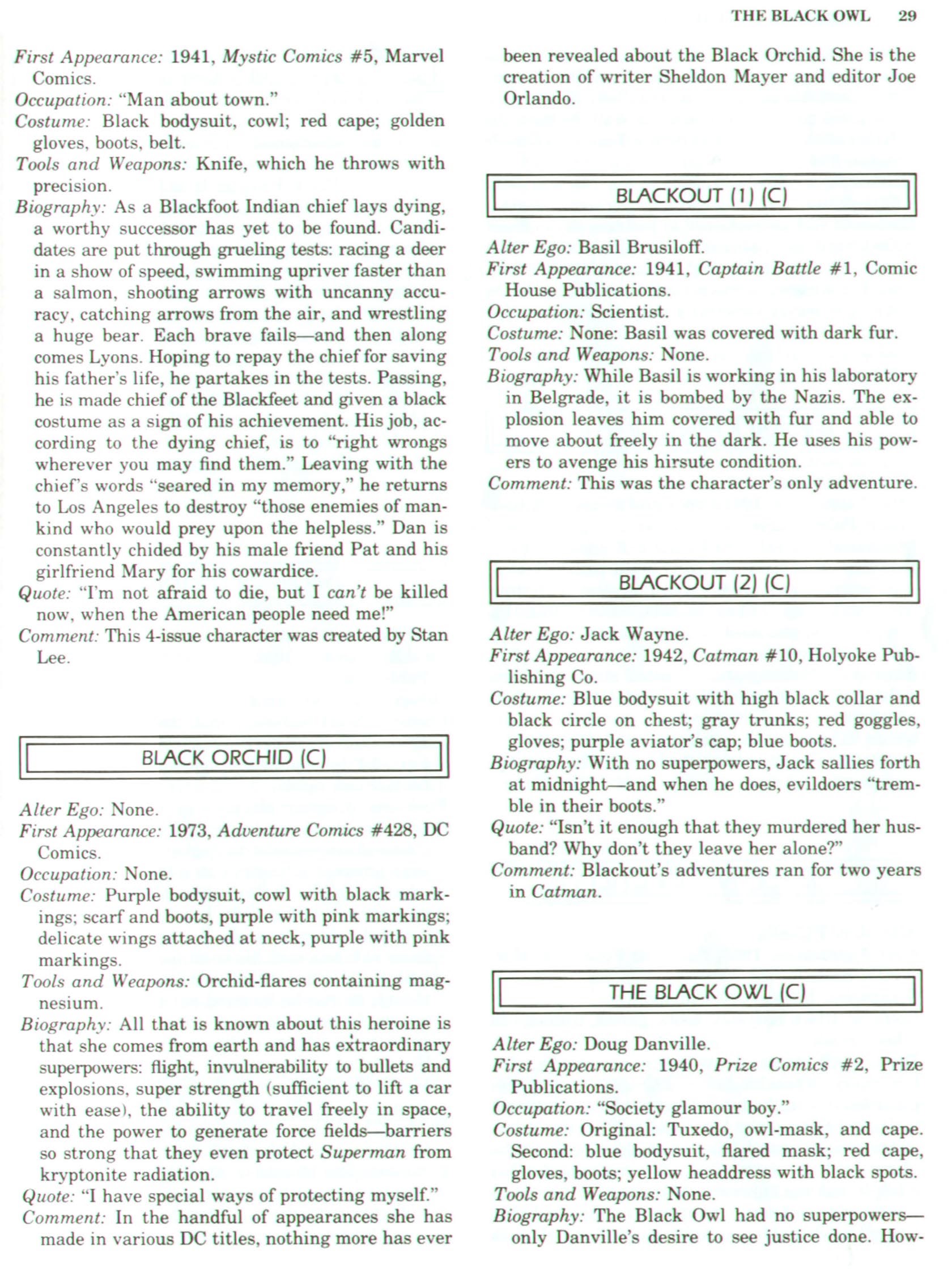 Read online The Encyclopedia of Superheroes comic -  Issue # TPB (Part 1) - 39