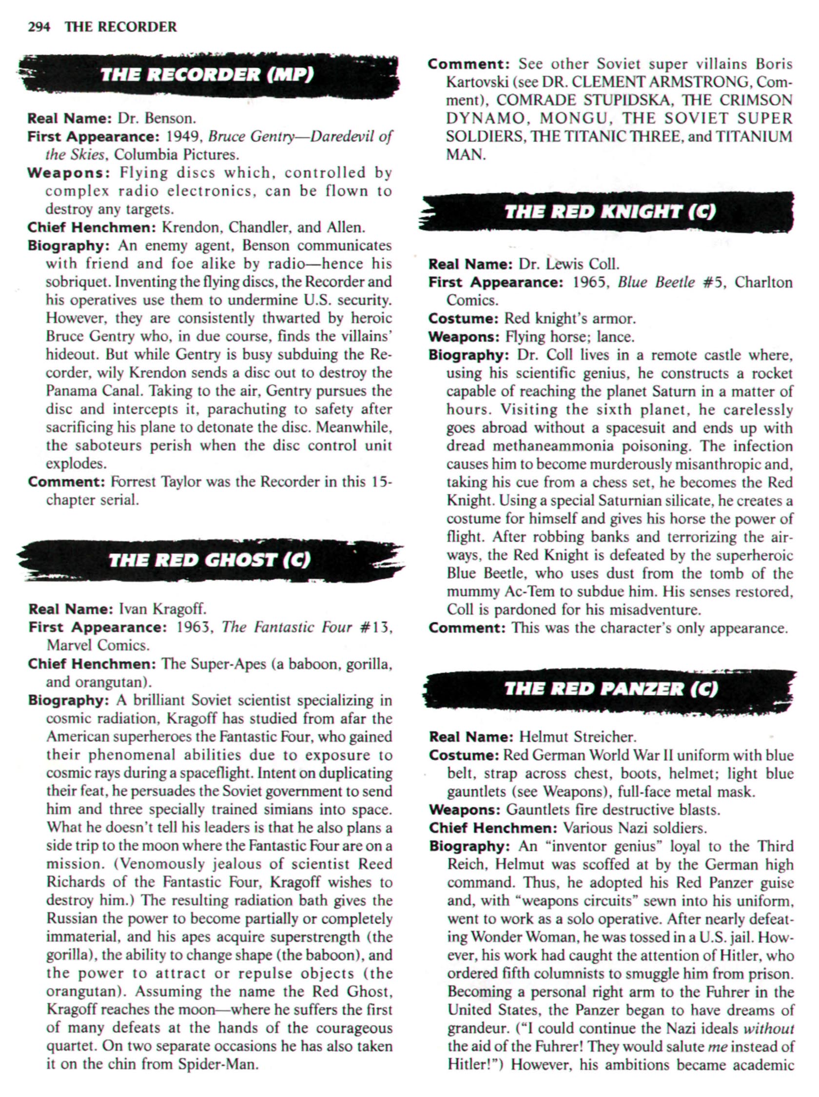 Read online The Encyclopedia of Super Villains comic -  Issue # TPB (Part 2) - 77