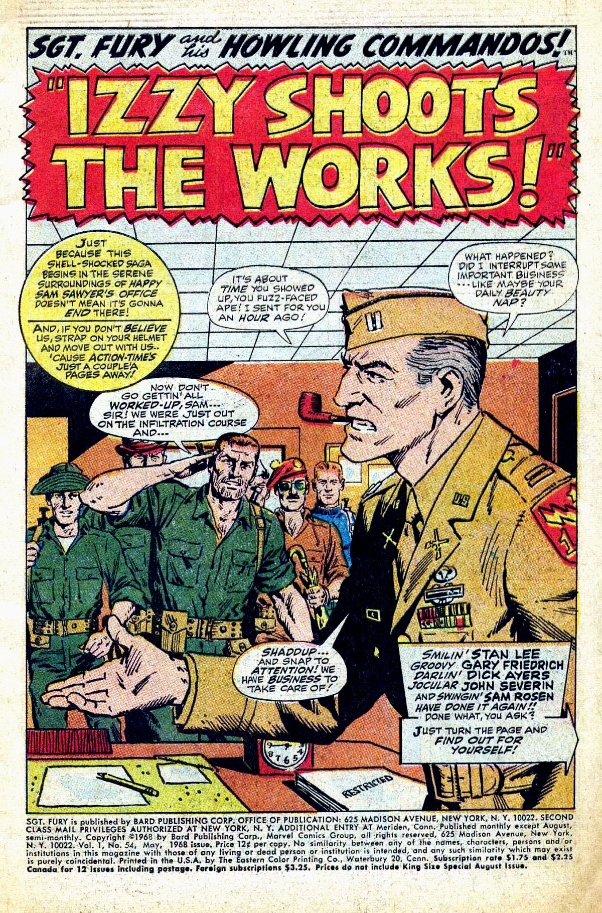 Read online Sgt. Fury comic -  Issue #54 - 3