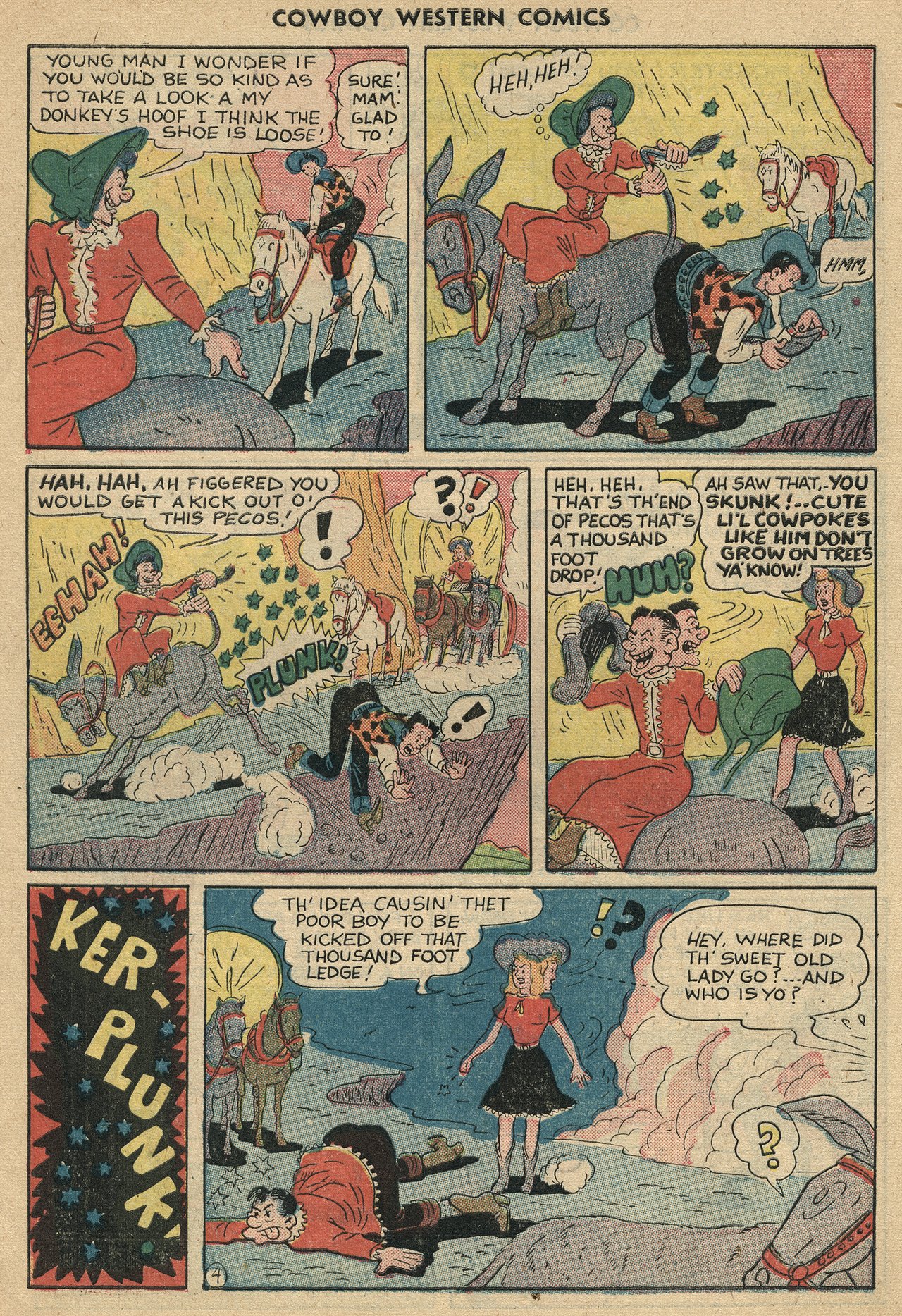 Read online Cowboy Western Comics (1948) comic -  Issue #34 - 10