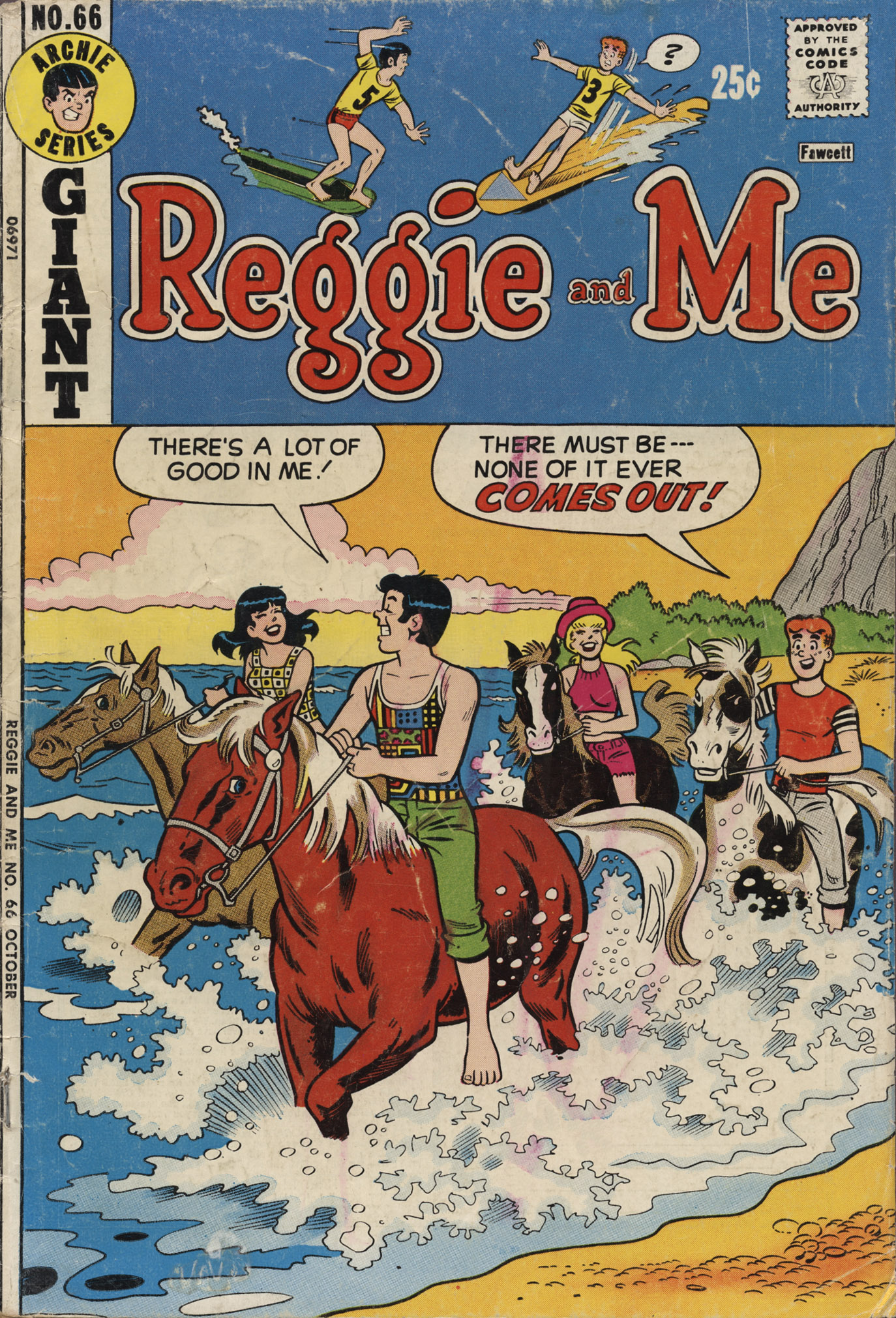 Read online Reggie and Me (1966) comic -  Issue #66 - 1