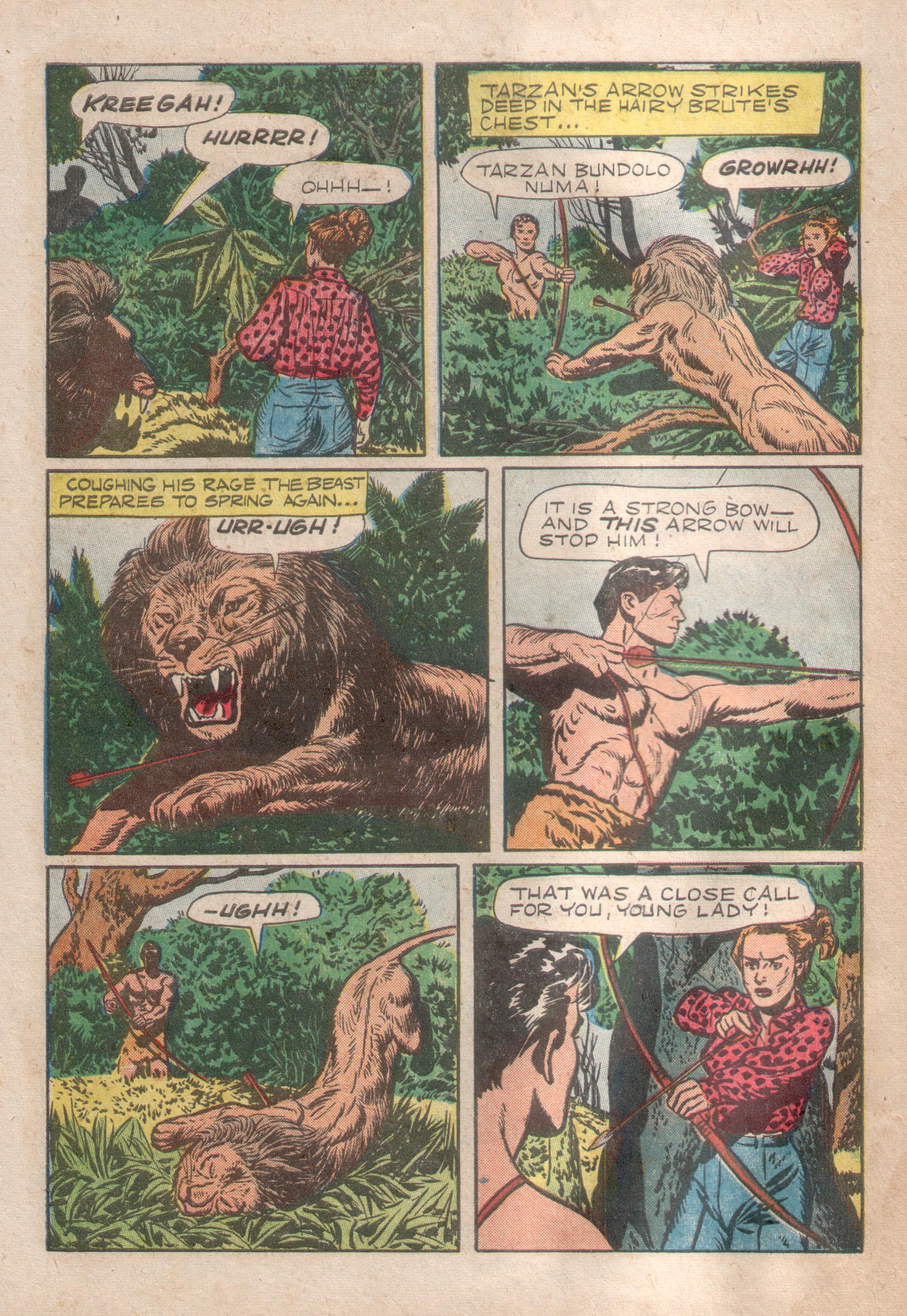 Read online Tarzan (1948) comic -  Issue #41 - 6
